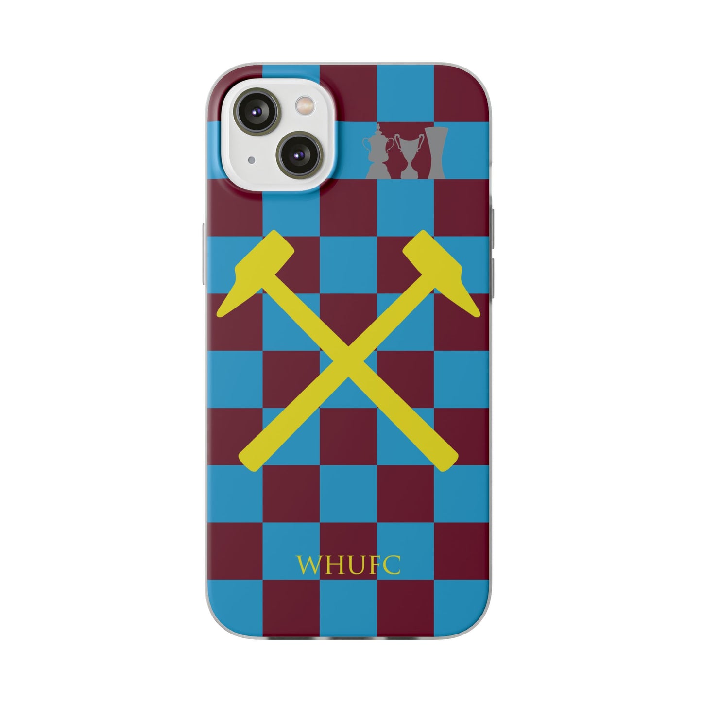 West Ham United Claret & Blue iPhone Flexi Case - iPhone 16, 15, 14, Plus/Pro/Pro Max