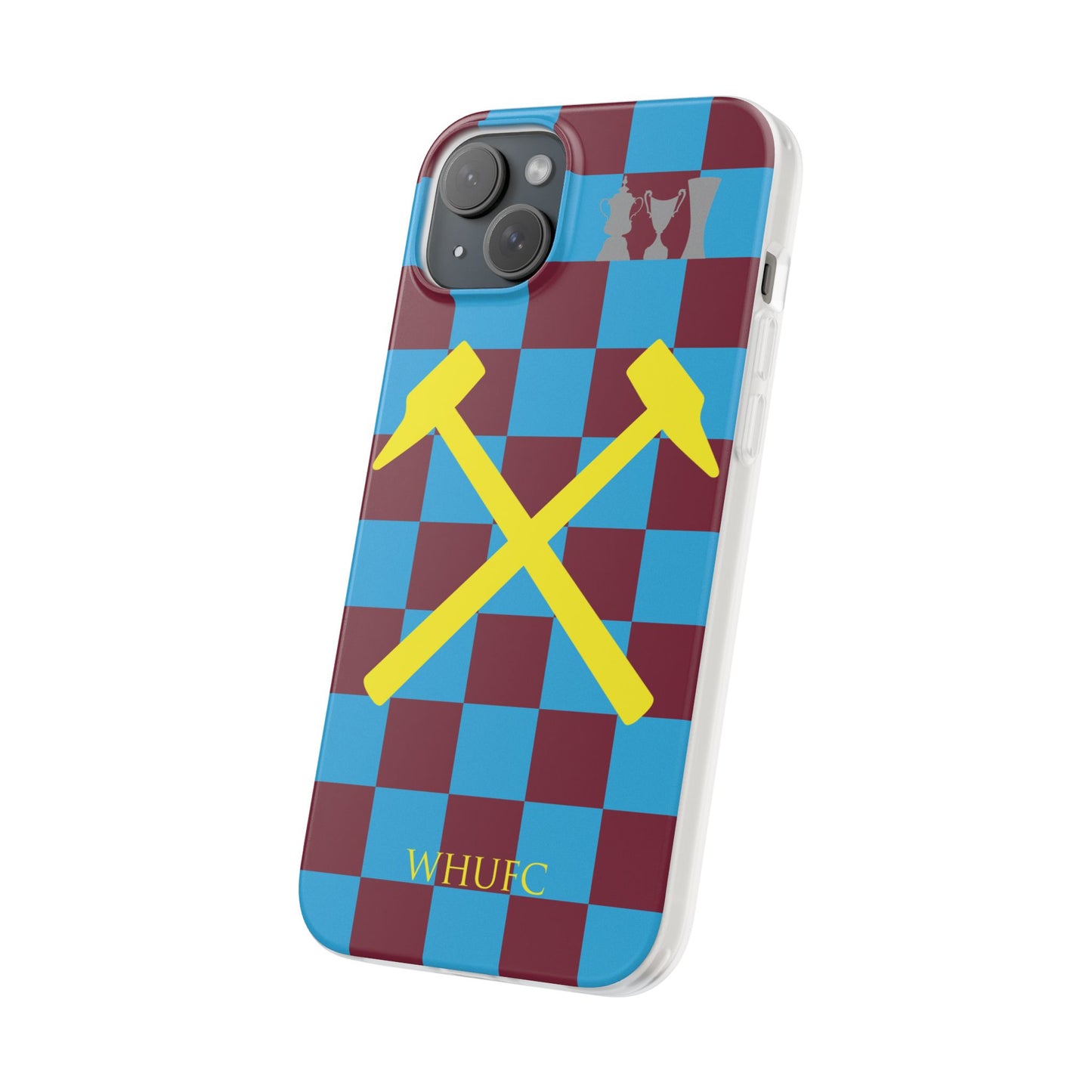 West Ham United Claret & Blue iPhone Flexi Case - iPhone 16, 15, 14, Plus/Pro/Pro Max