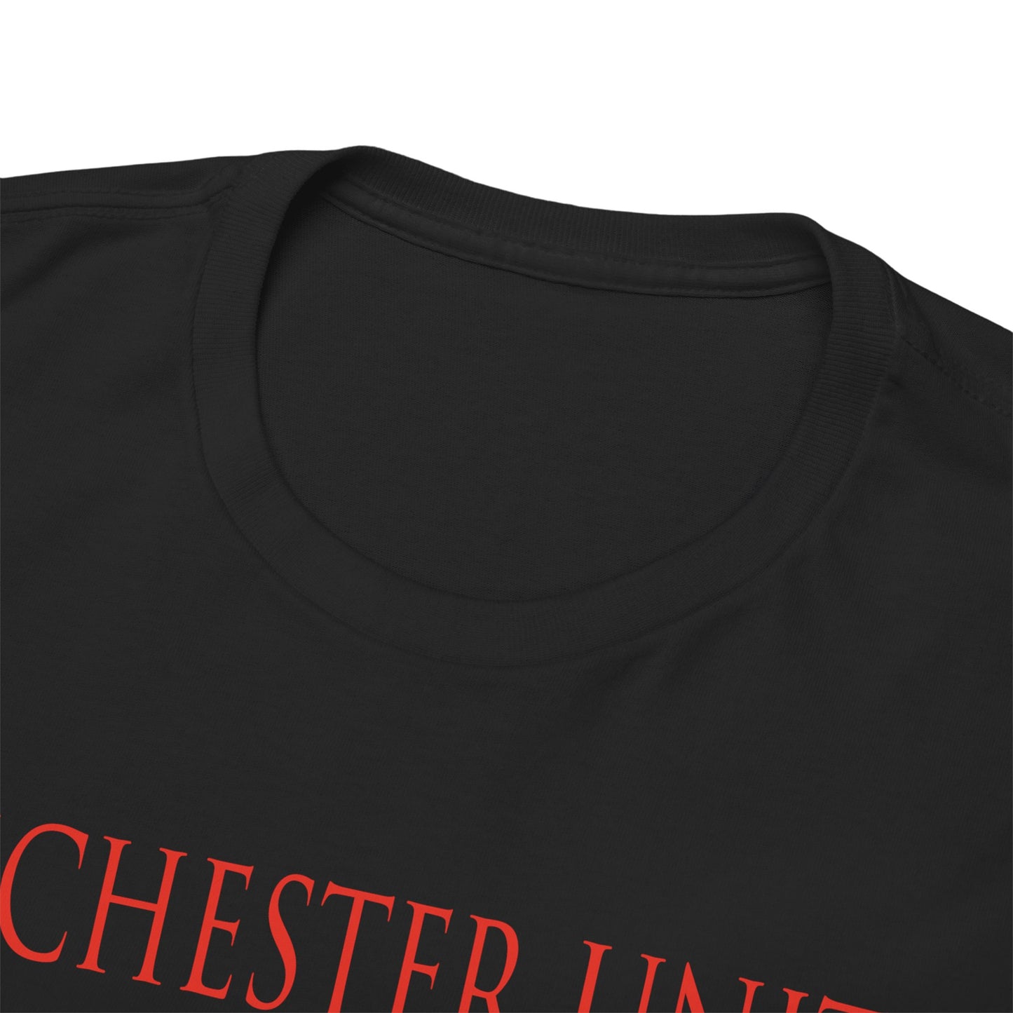 Manchester United Trophies Unisex Heavy Cotton T-Shirt - Red/White/Black