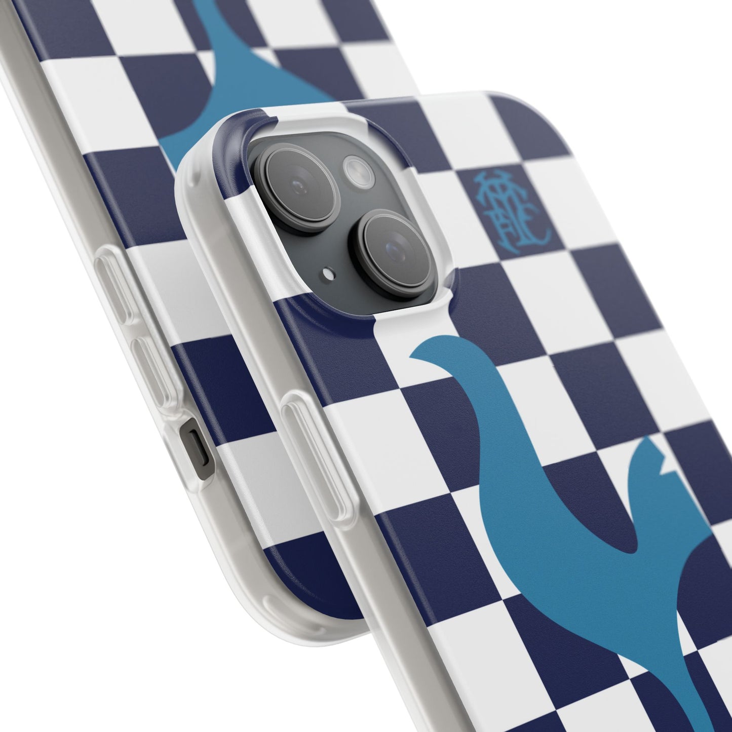 Tottenham Hotspur Chequered iPhone Flexi Case - iPhone 16, 15, 14, Plus/Pro/Pro Max