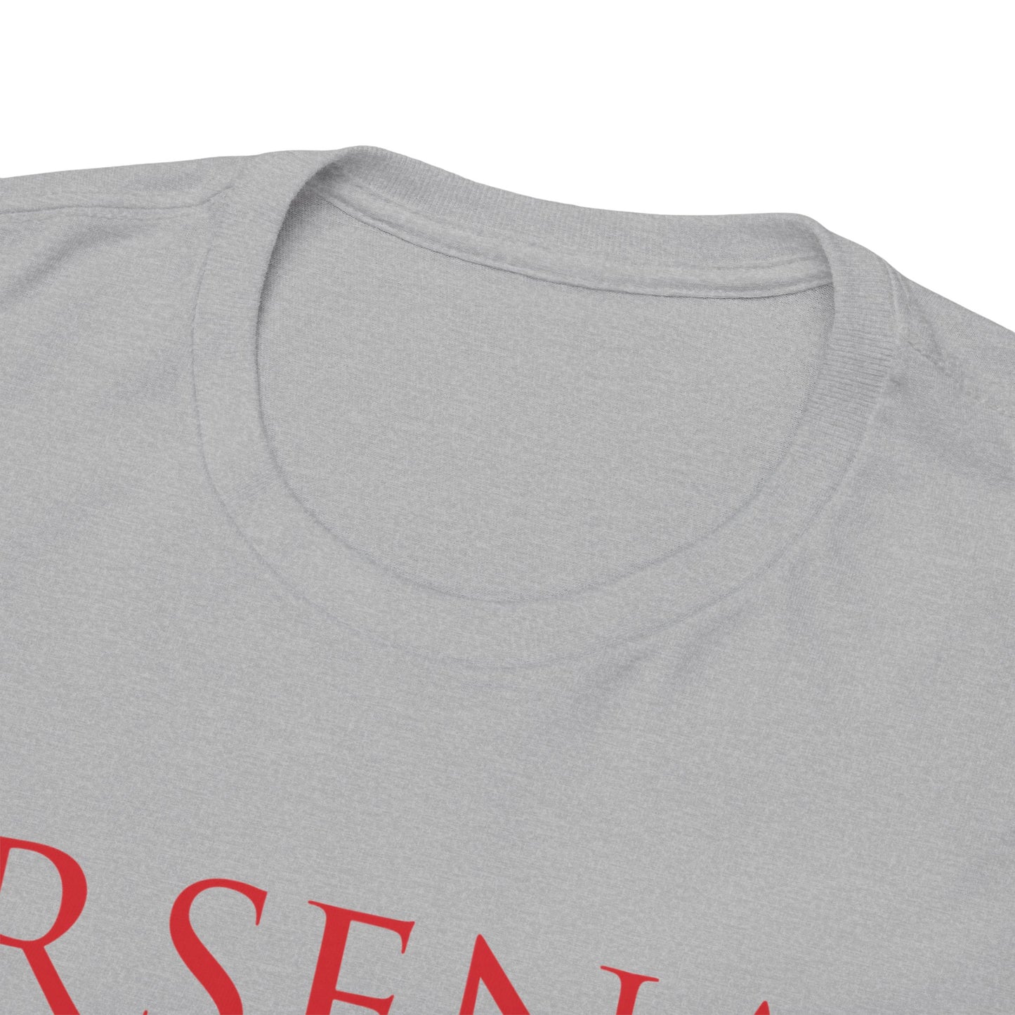 Arsenal Cannon & Trophies Collection Unisex Heavy Cotton T-Shirt - Red/Black/White/Sport Grey/Royal/Gold/Navy