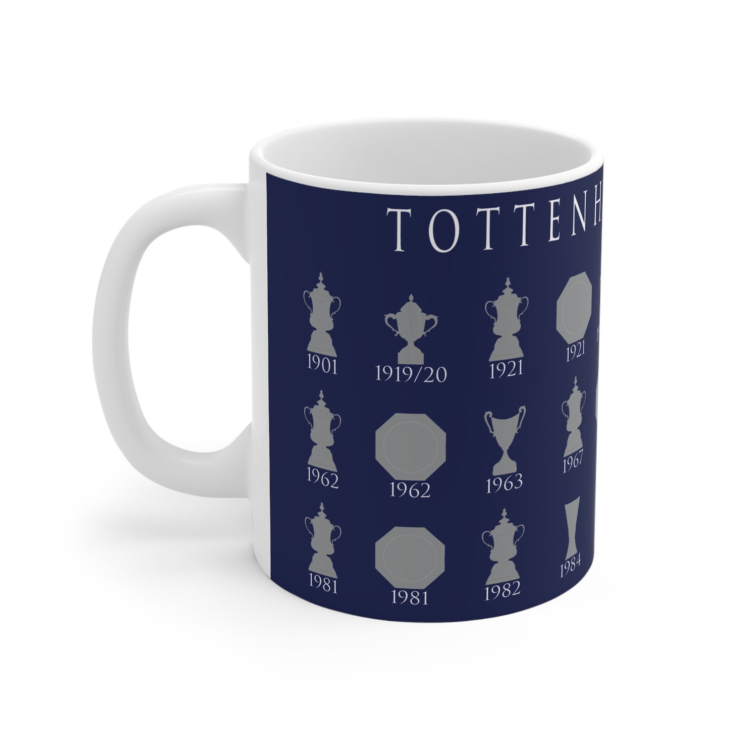 Tottenham Hotspur Trophies Collection Mug - Blue