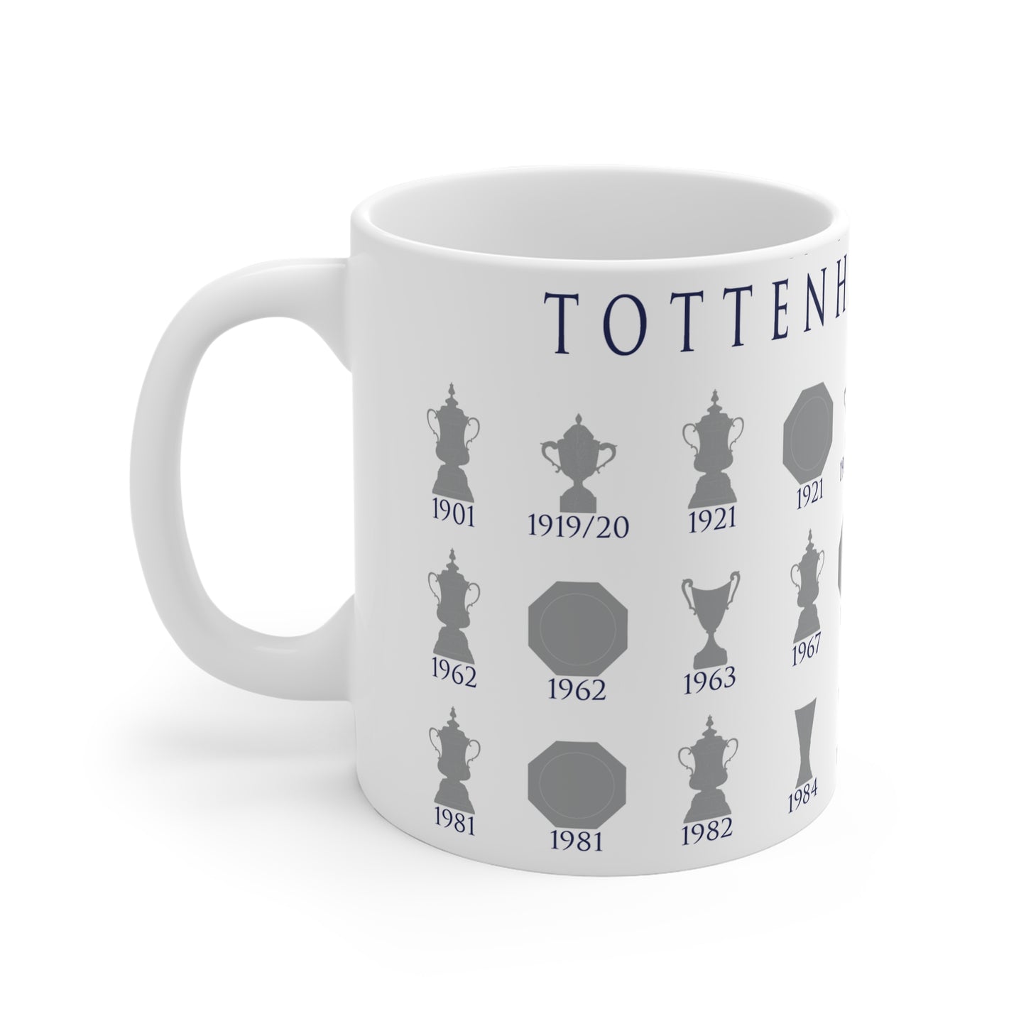 Tottenham Hotspur Trophies Collection Mug - White