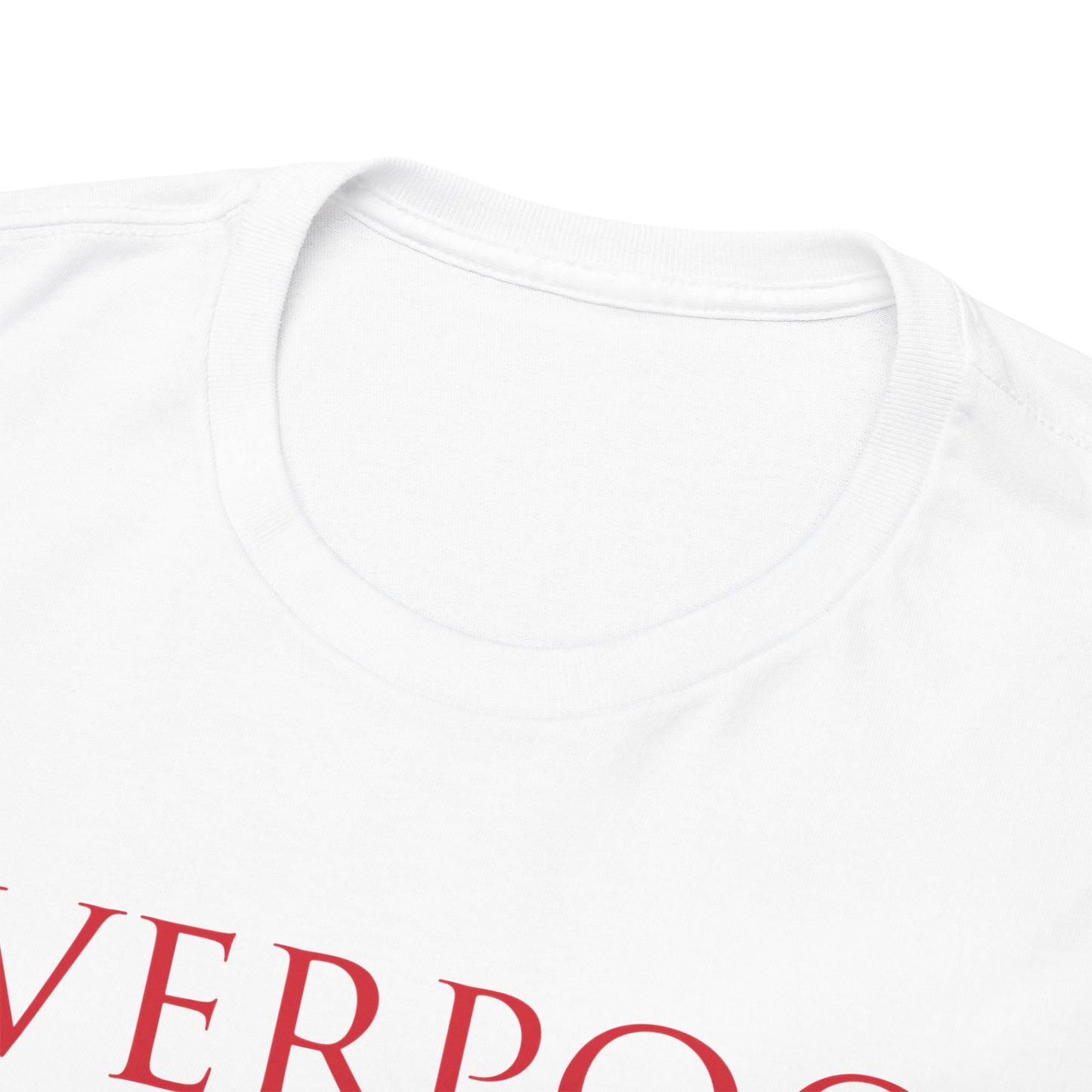 Liverpool Trophies Unisex Heavy Cotton T-Shirt - Red/White/Black/Gold