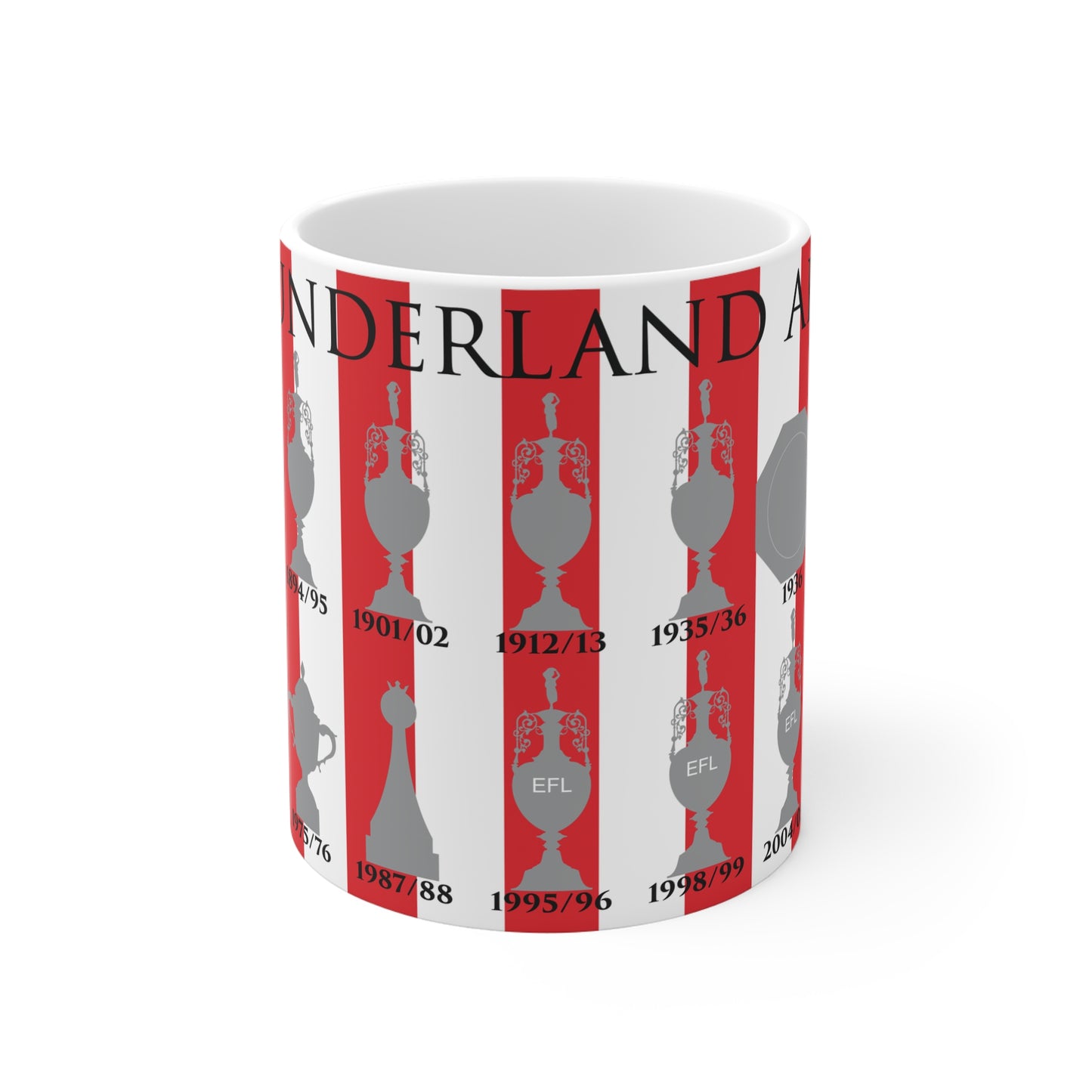 Sunderland Trophies Collection Mug - Stripes