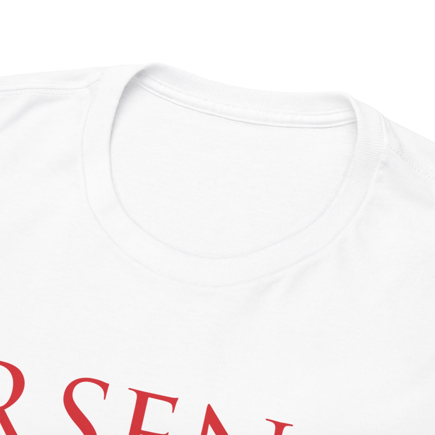 Arsenal Cannon & Trophies Unisex Heavy Cotton T-Shirt - Red/White/Black/Gold/Royal
