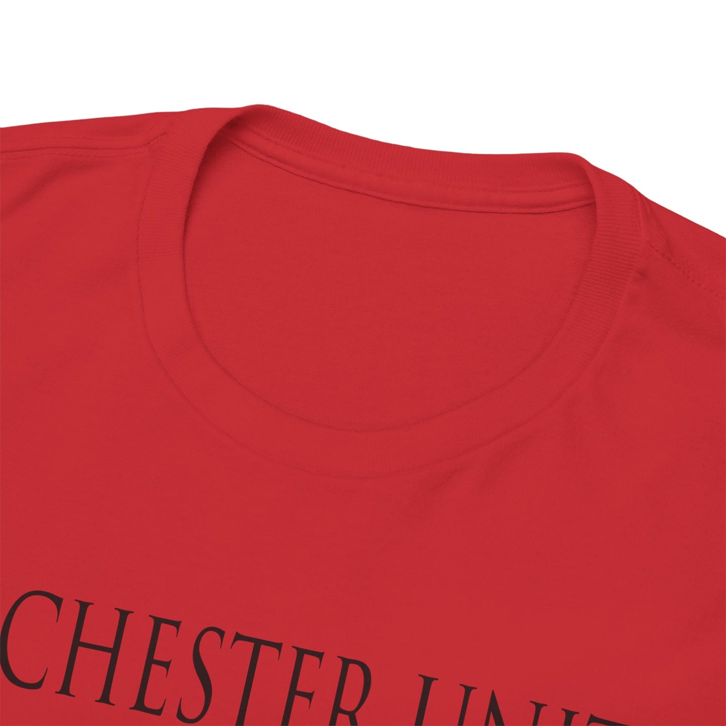 Manchester United Trophies Unisex Heavy Cotton T-Shirt - Red/White/Black