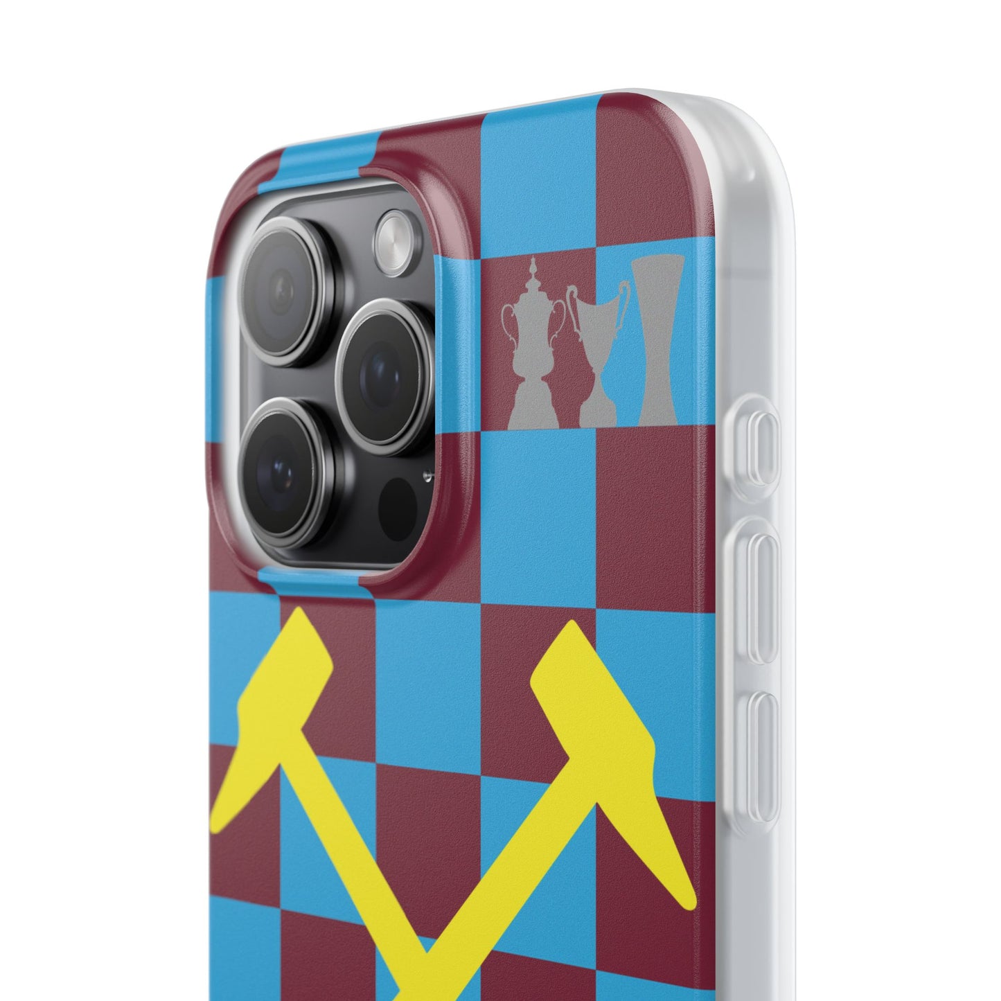 West Ham United Claret & Blue iPhone Flexi Case - iPhone 16, 15, 14, Plus/Pro/Pro Max