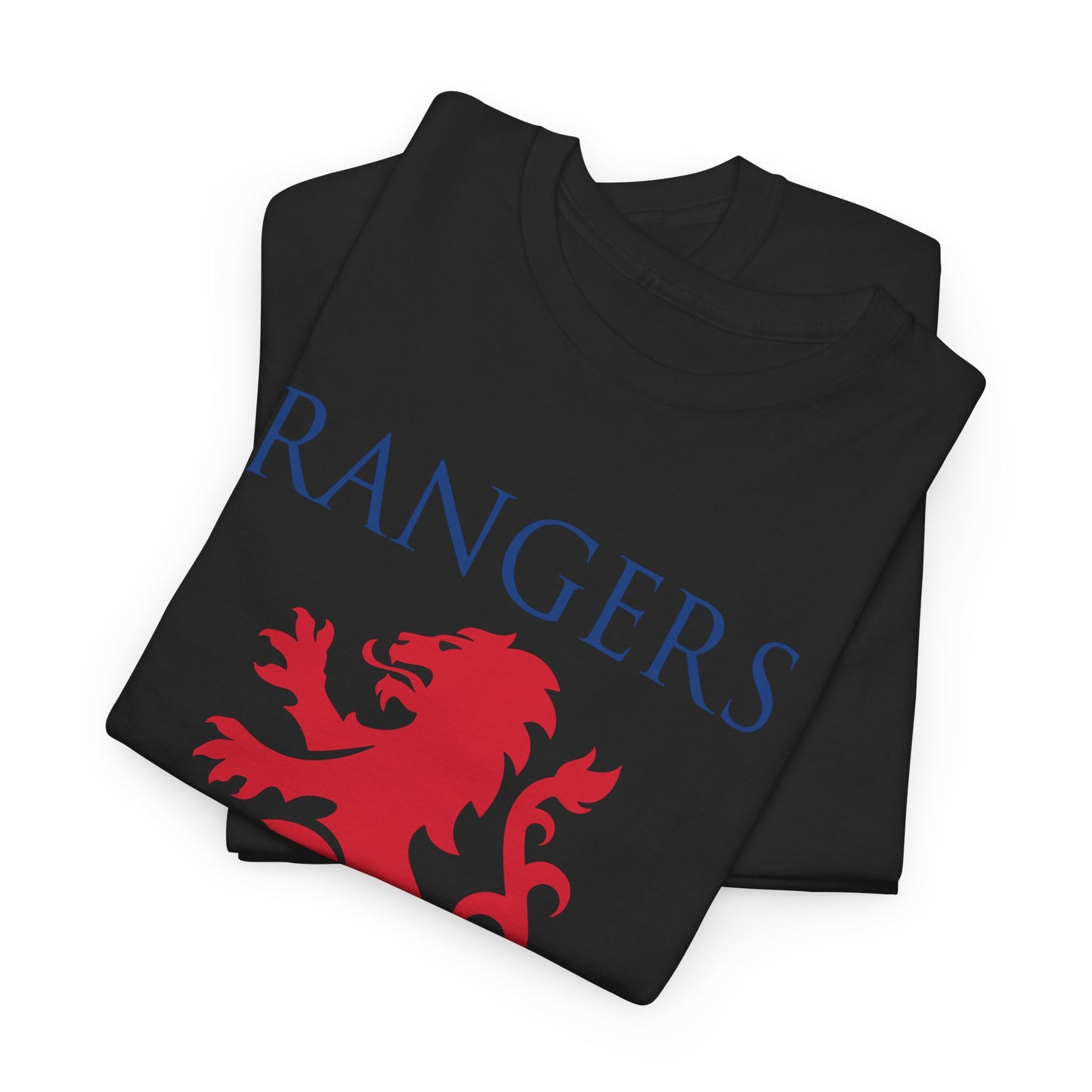 Rangers Lion & Trophies Unisex Heavy Cotton T-Shirt - Royal/White/Black/Sport Grey/Navy/Red