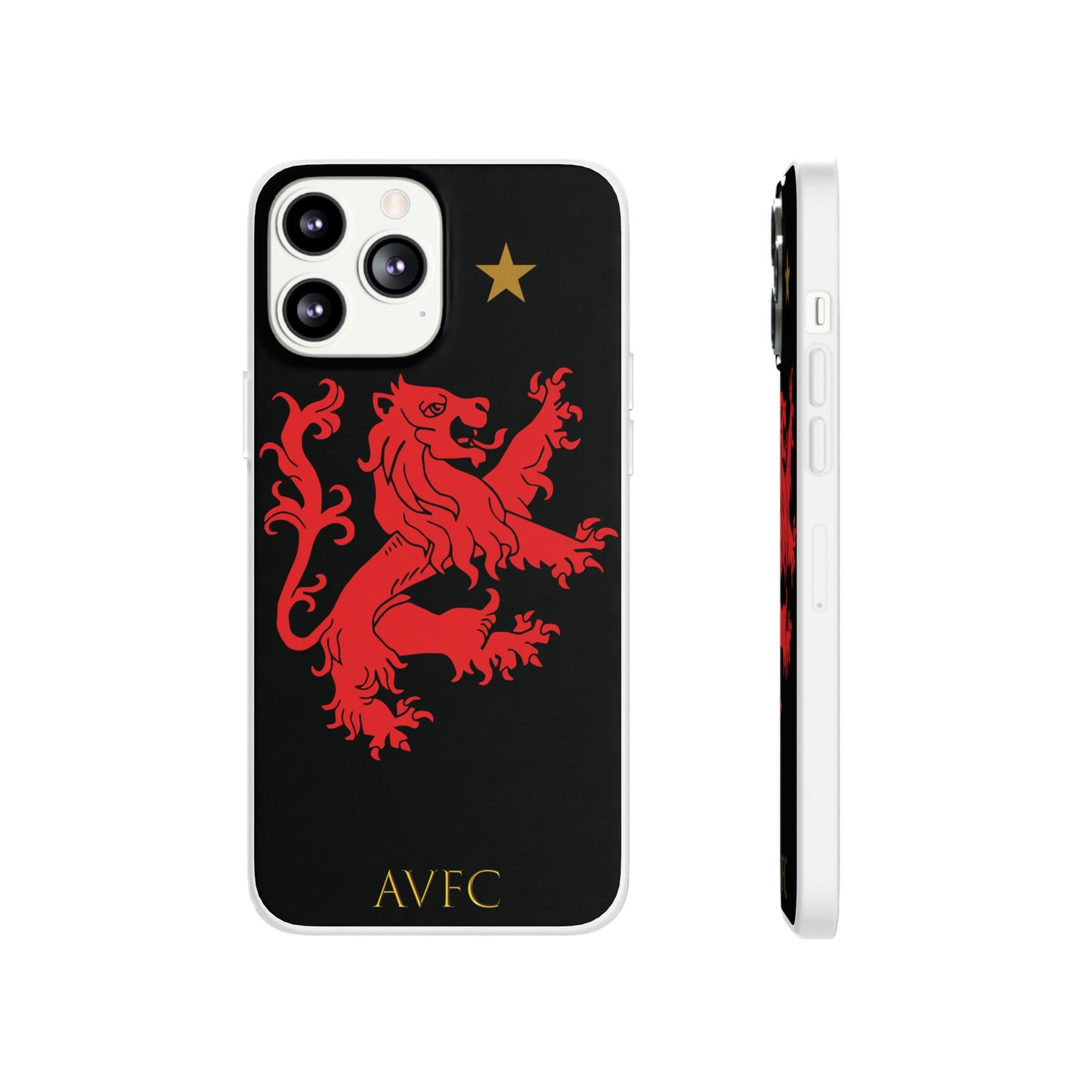 Aston Villa 150th Anniversary iPhone Flexi Case - Black