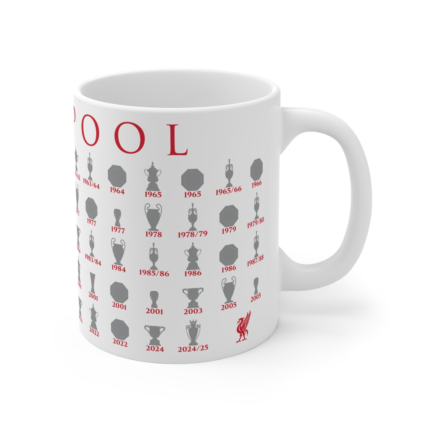 Liverpool Trophies Collection Mug - White
