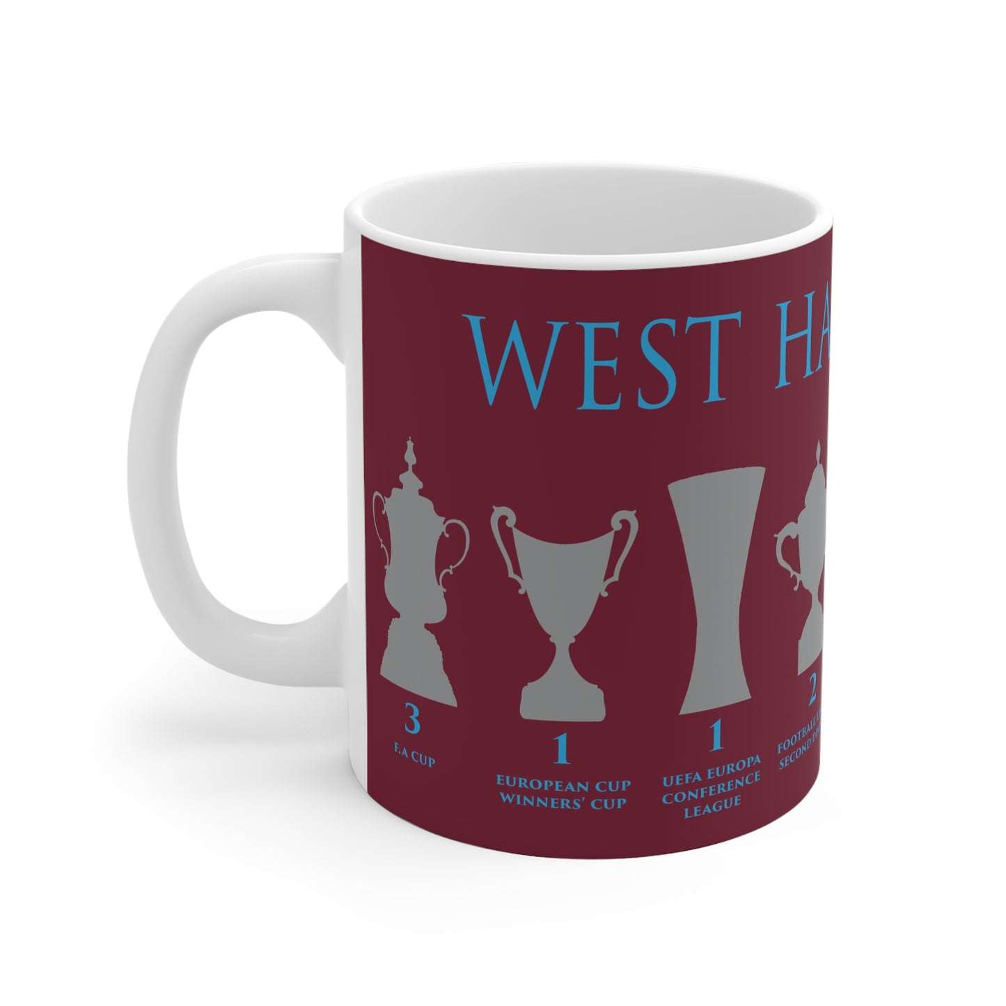 West Ham United Trophies Mug - Claret