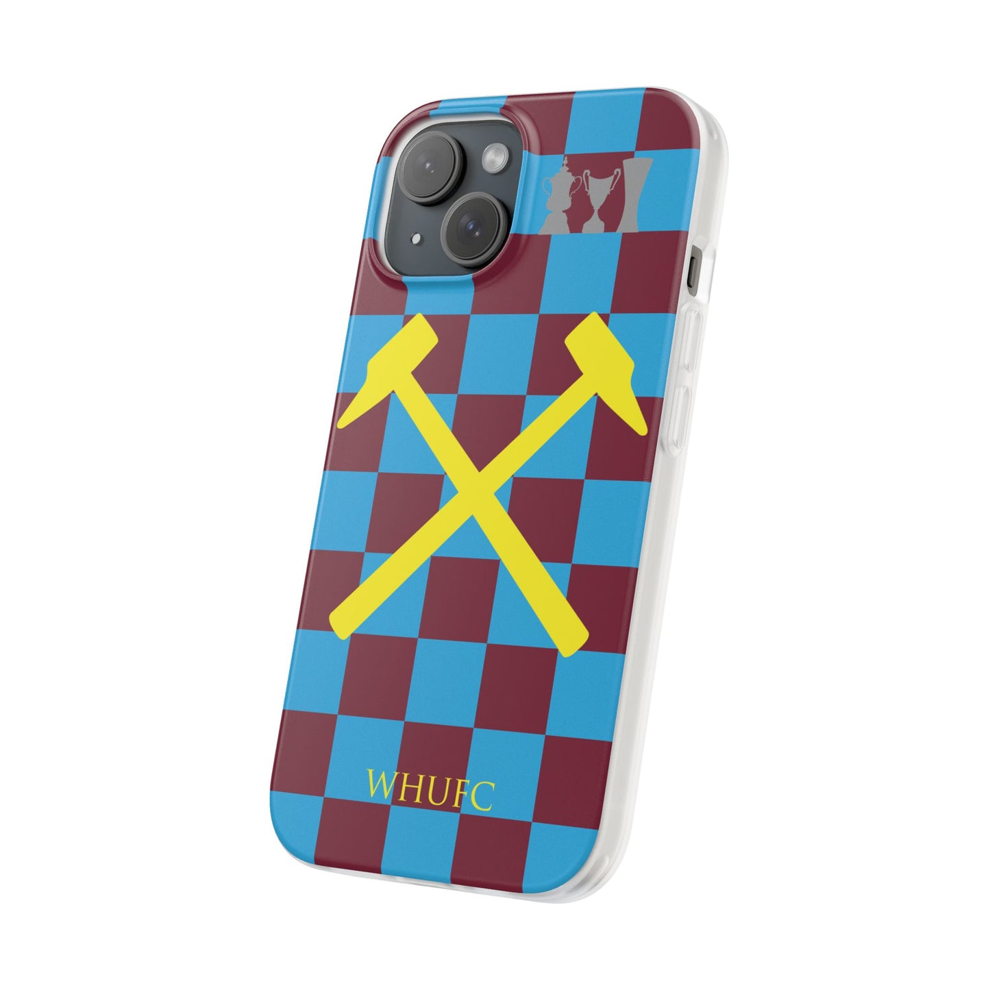 West Ham United Claret & Blue iPhone Flexi Case - iPhone 16, 15, 14, Plus/Pro/Pro Max