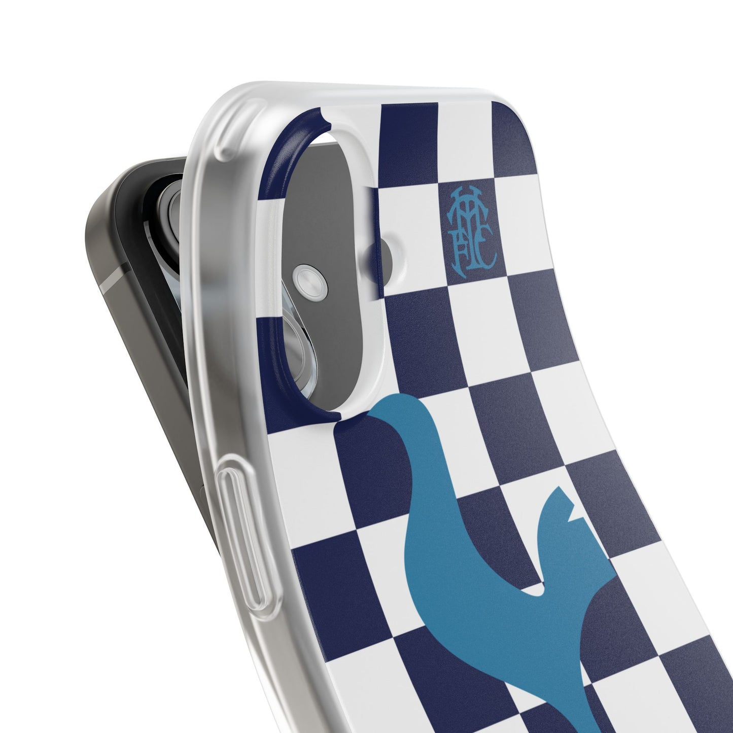 Tottenham Hotspur Chequered iPhone Flexi Case - iPhone 16, 15, 14, Plus/Pro/Pro Max