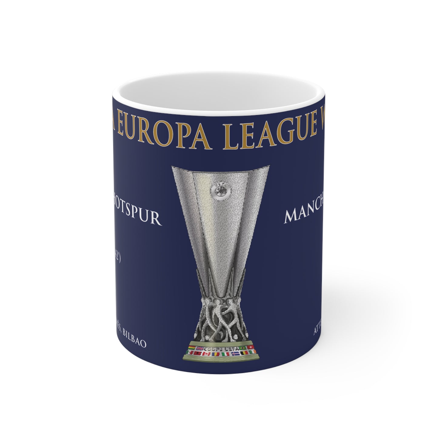 Tottenham Hotspur Europa League Winners Mug - Blue