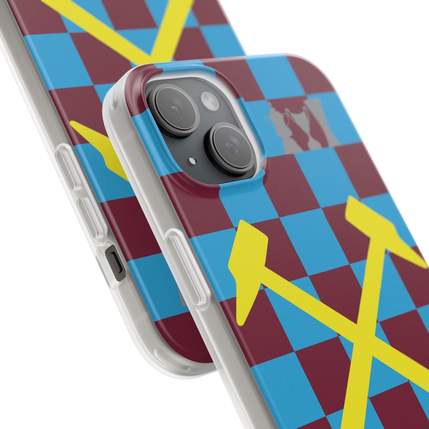 West Ham United Claret & Blue iPhone Flexi Case - iPhone 16, 15, 14, Plus/Pro/Pro Max