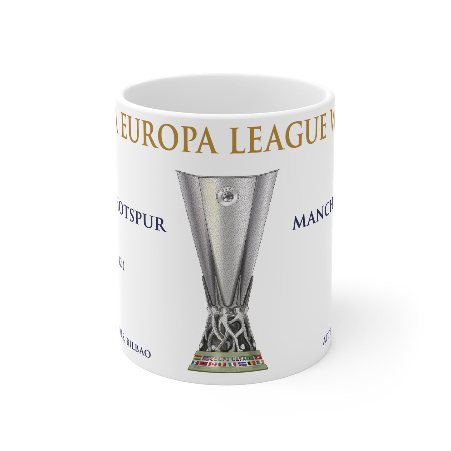 Tottenham Hotspur Europa League Winners Mug - White