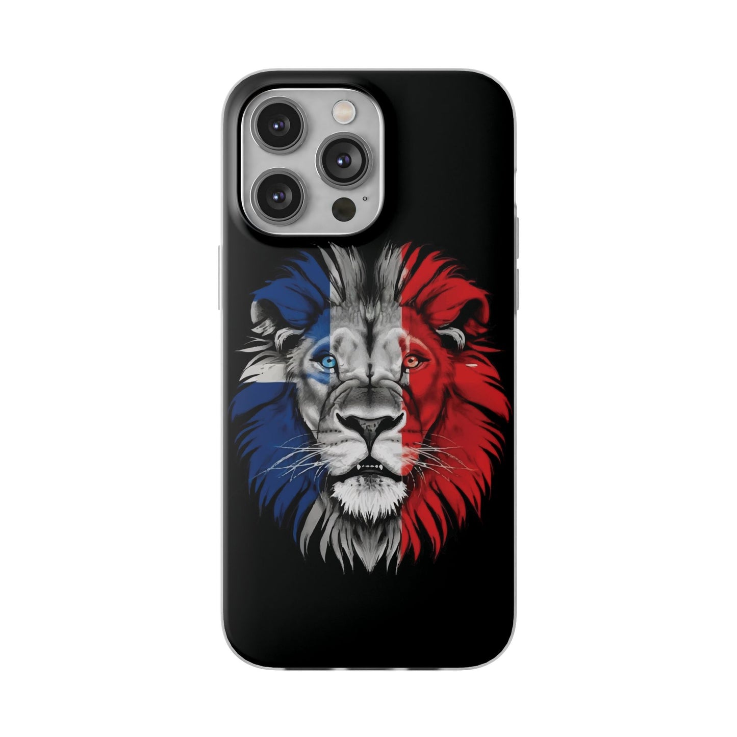 Great Britain Union Jack Lion black iPhone Flexi Case - iPhone 12, 13, 14, 15, 16, Mini/Plus/Pro/Pro Max