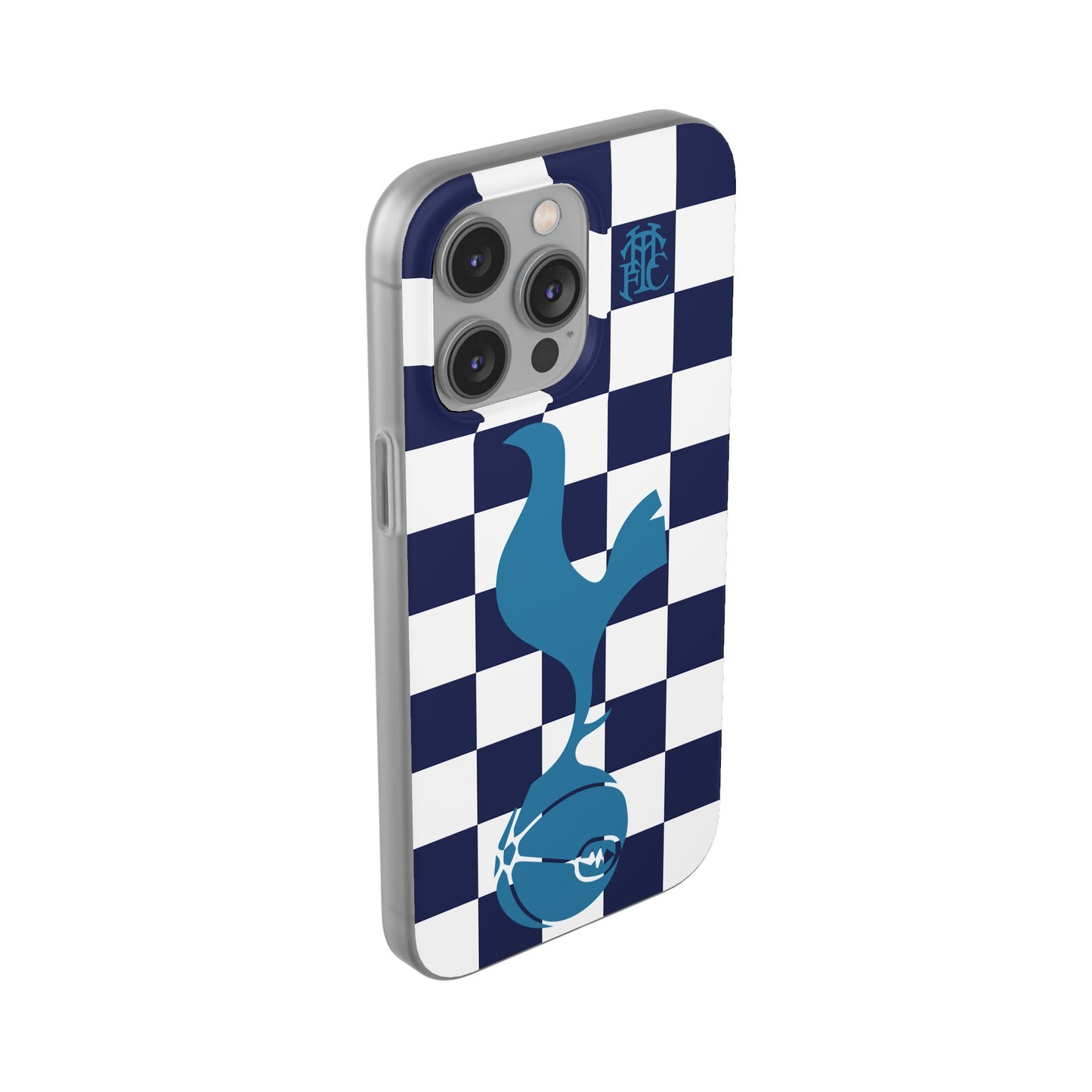 Tottenham Hotspur Chequered iPhone Flexi Case - iPhone 16, 15, 14, Plus/Pro/Pro Max