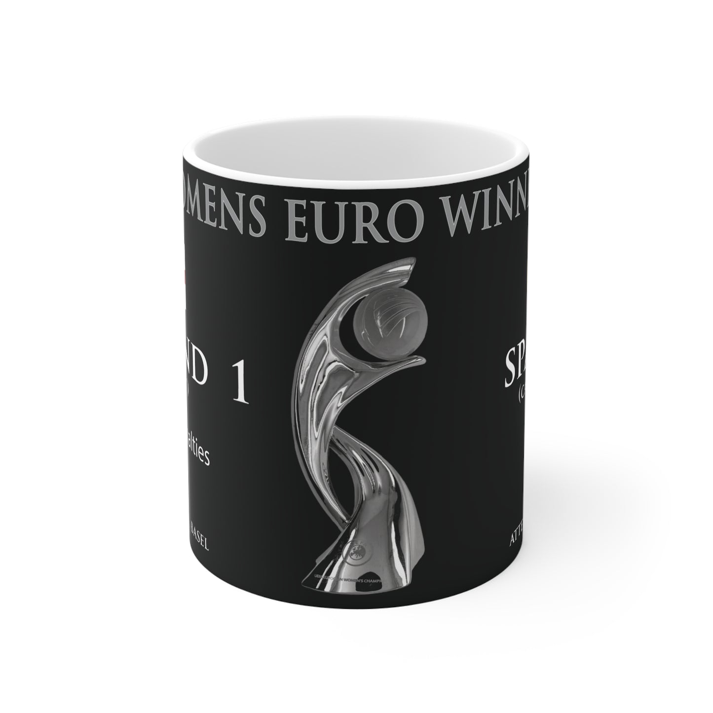 England UEFA Women's Euro Winners Mug - Black