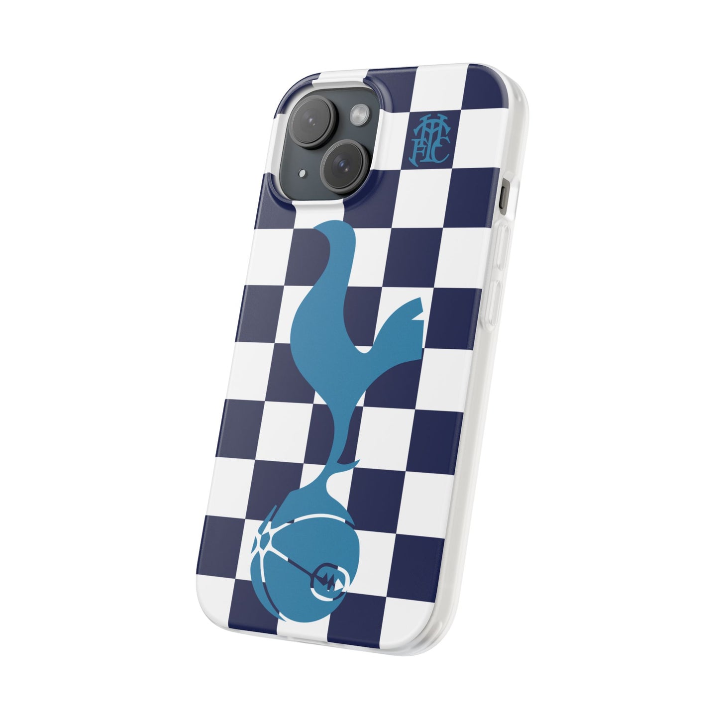 Tottenham Hotspur Chequered iPhone Flexi Case - iPhone 16, 15, 14, Plus/Pro/Pro Max