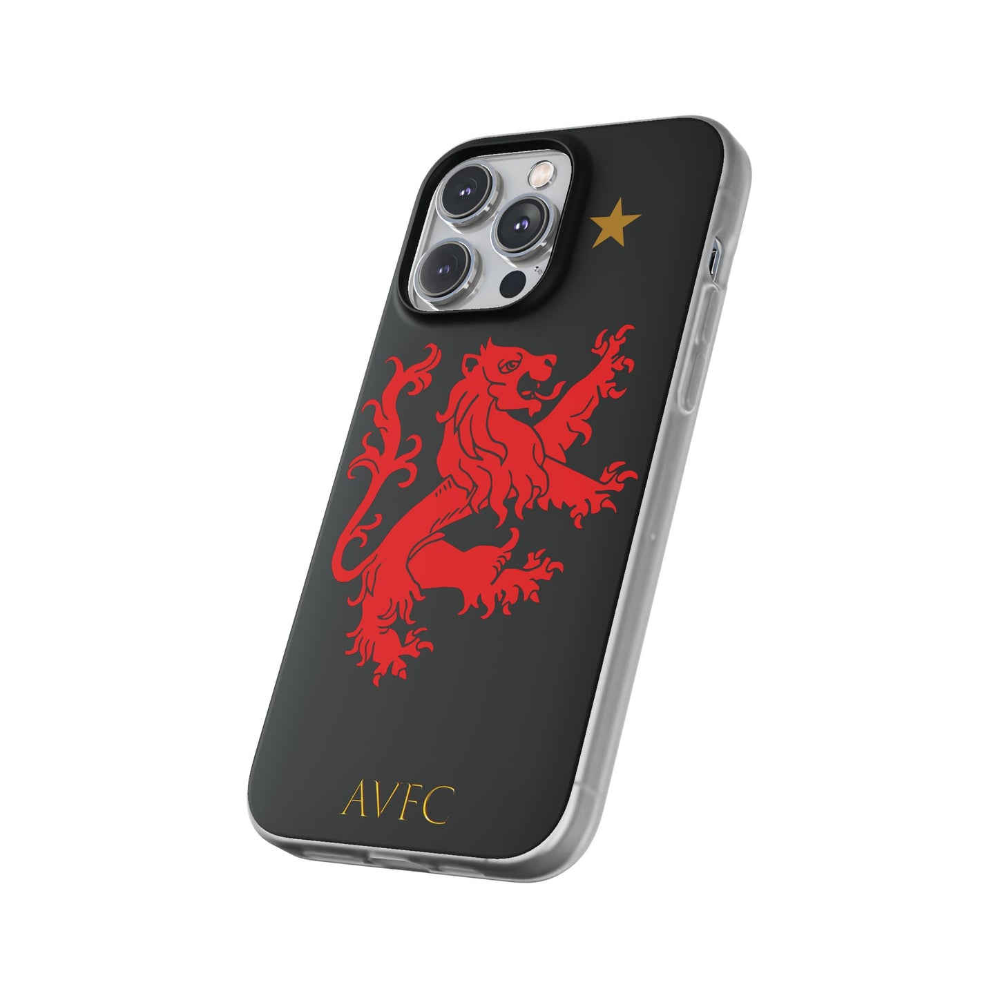 Aston Villa 150th Anniversary iPhone Flexi Case - Black