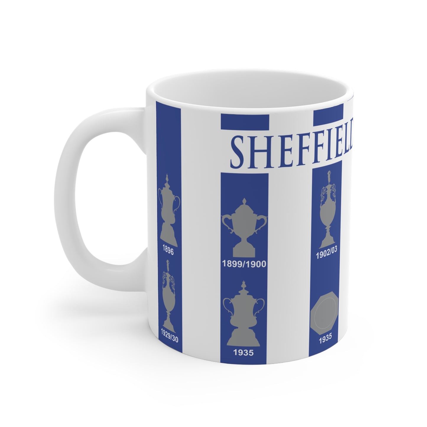 Sheffield Wednesday Trophies Collection Mug - Blue Text Header