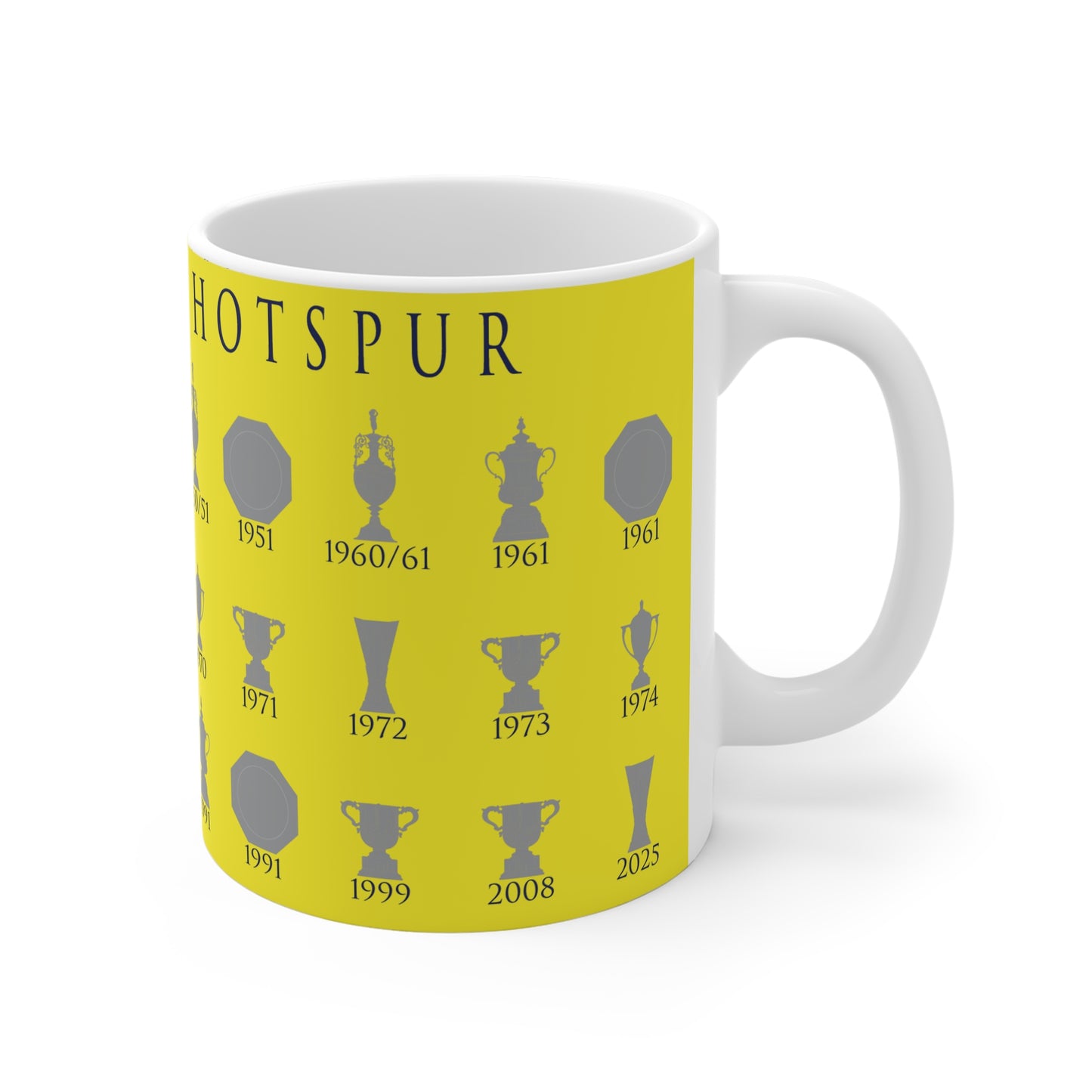 Tottenham Hotspur Trophies Collection Mug - Yellow