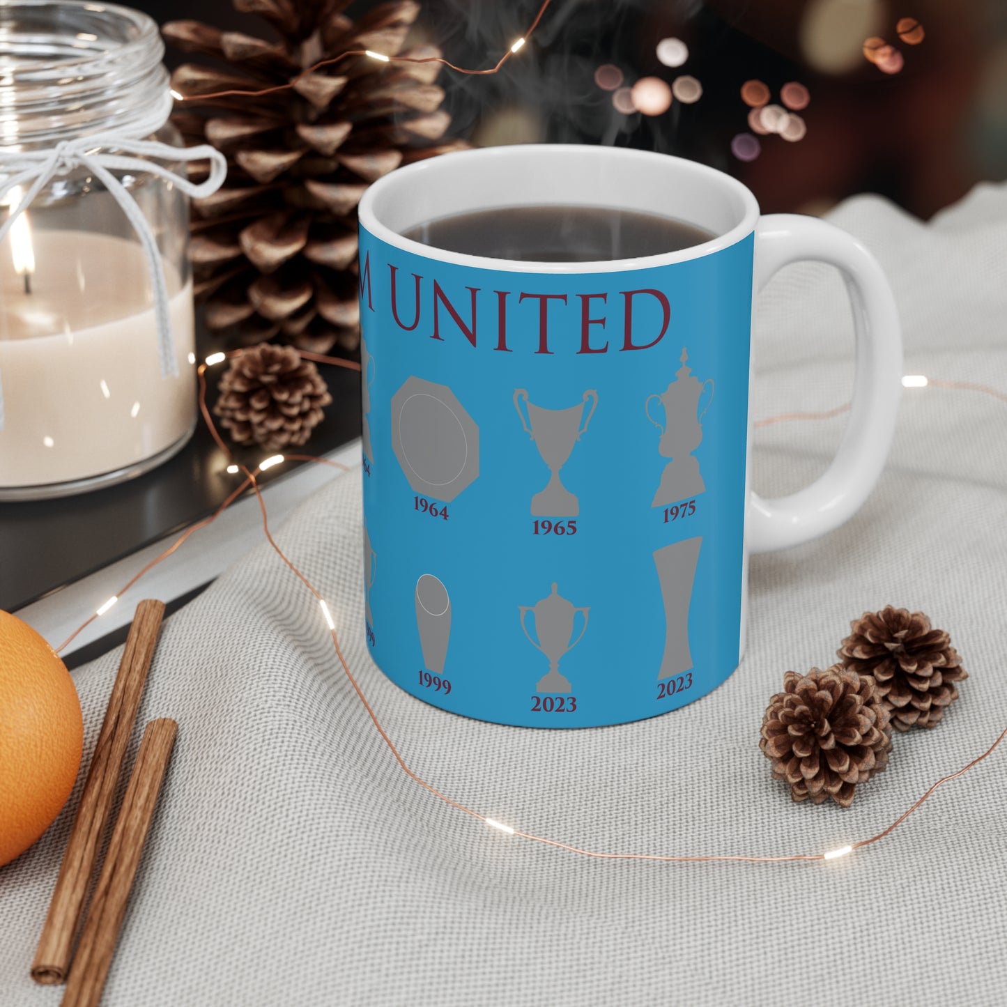 West Ham United Trophies Collection Mug - Blue