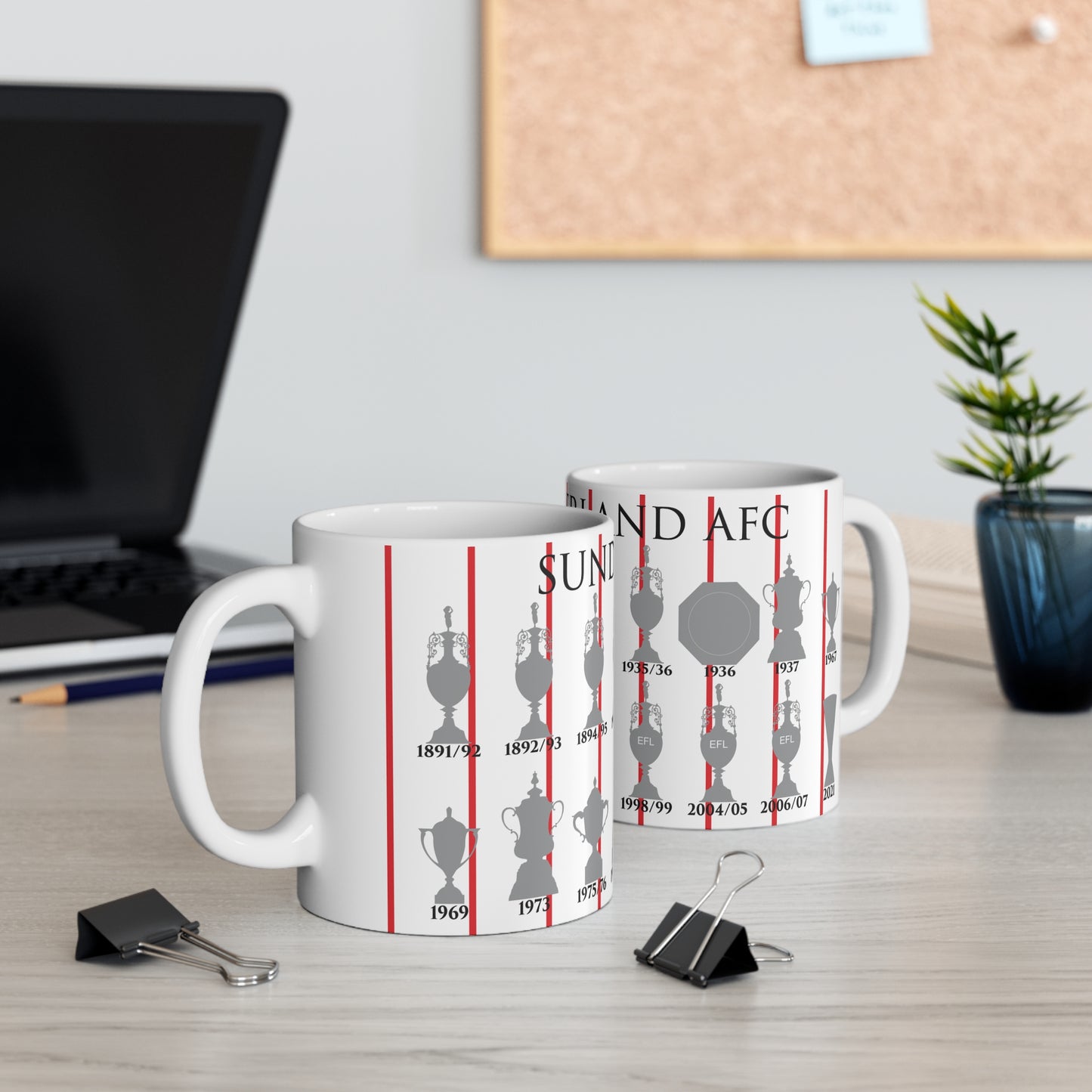 Sunderland Trophies Collection Mug - White