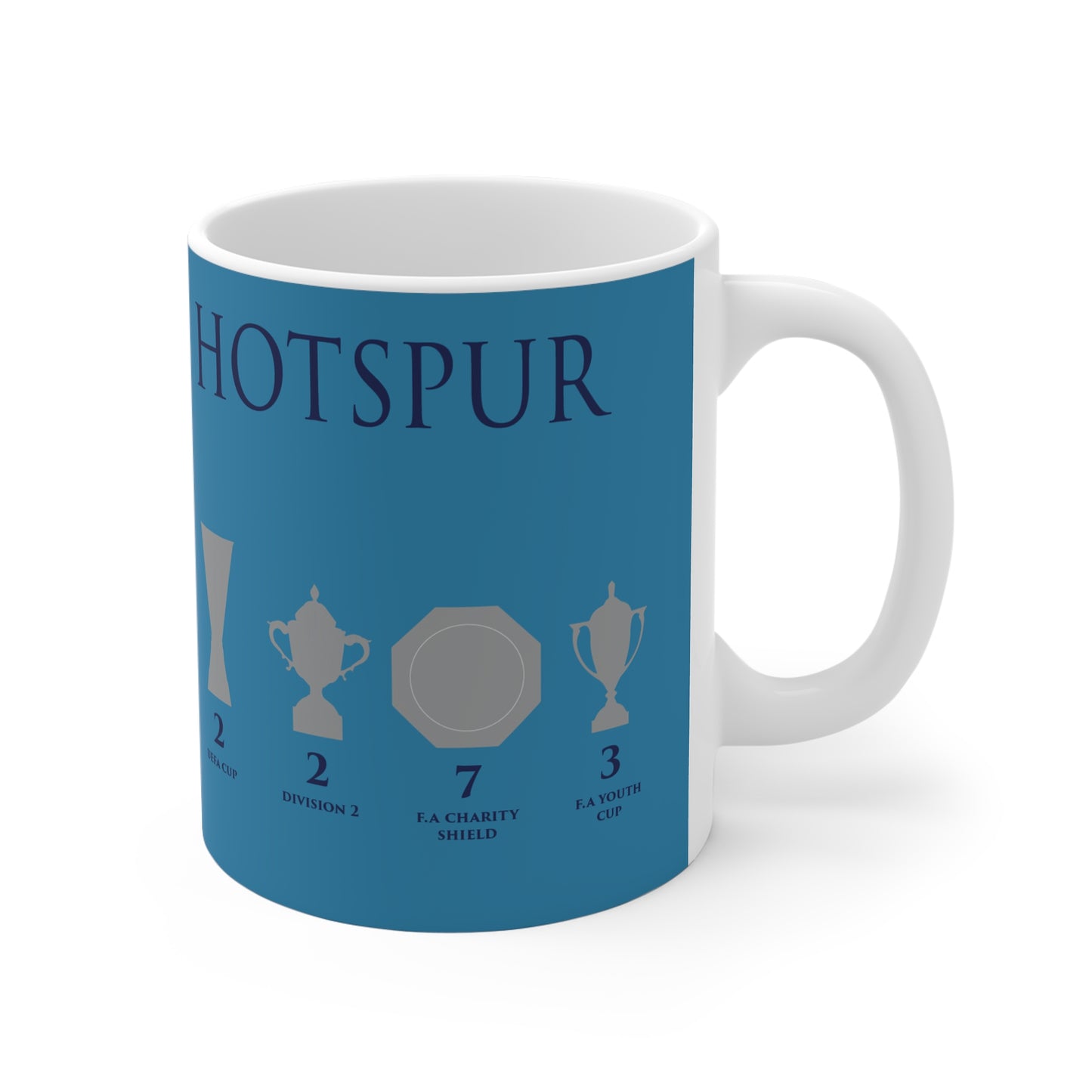 Tottenham Hotspur Trophies Mug - Cyan