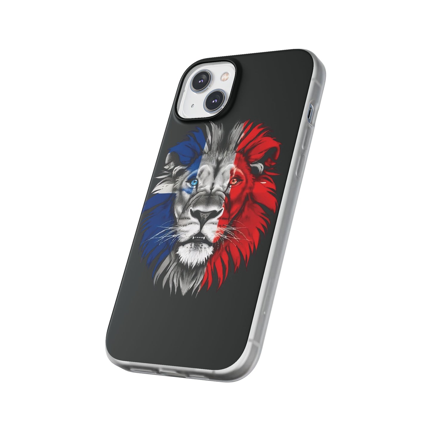 Great Britain Union Jack Lion black iPhone Flexi Case - iPhone 12, 13, 14, 15, 16, Mini/Plus/Pro/Pro Max