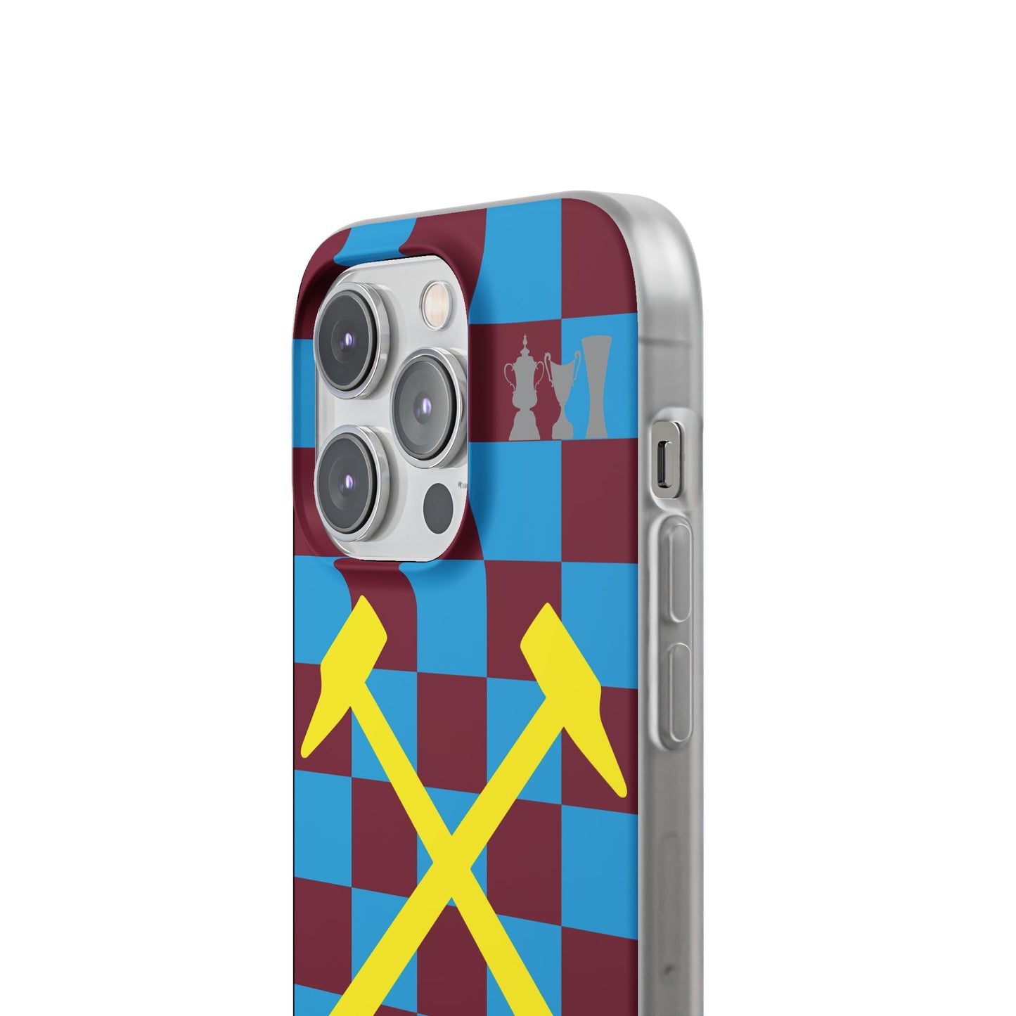 West Ham United Claret & Blue iPhone Flexi Case - iPhone 16, 15, 14, Plus/Pro/Pro Max