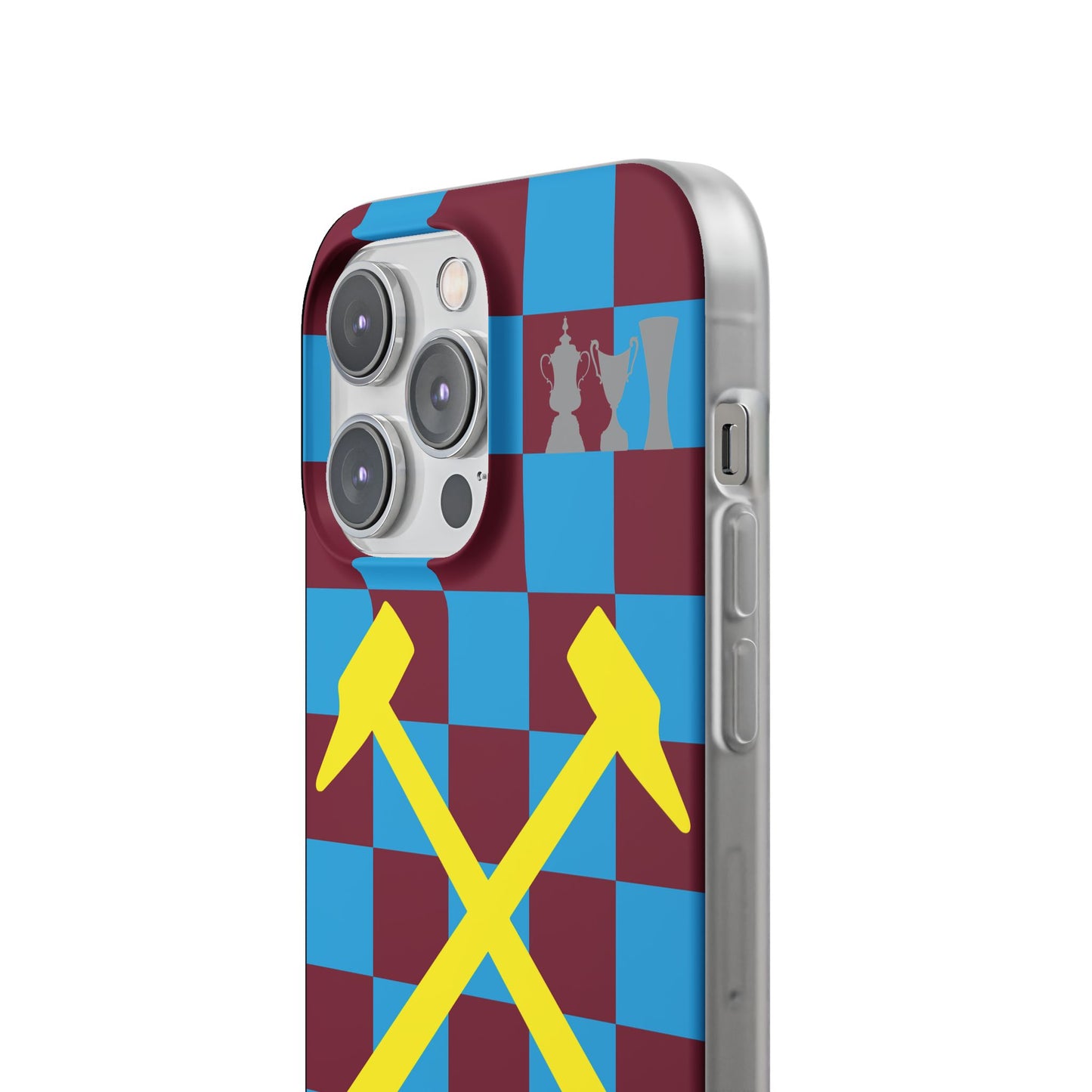 West Ham United Claret & Blue iPhone Flexi Case - iPhone 16, 15, 14, Plus/Pro/Pro Max
