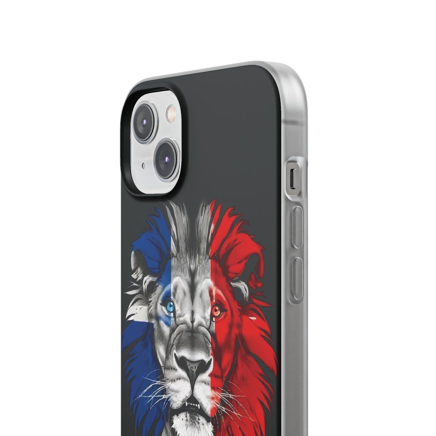 Great Britain Union Jack Lion black iPhone Flexi Case - iPhone 12, 13, 14, 15, 16, Mini/Plus/Pro/Pro Max