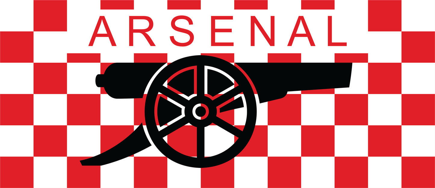 Arsenal Red & White Chequered Cannon Mug
