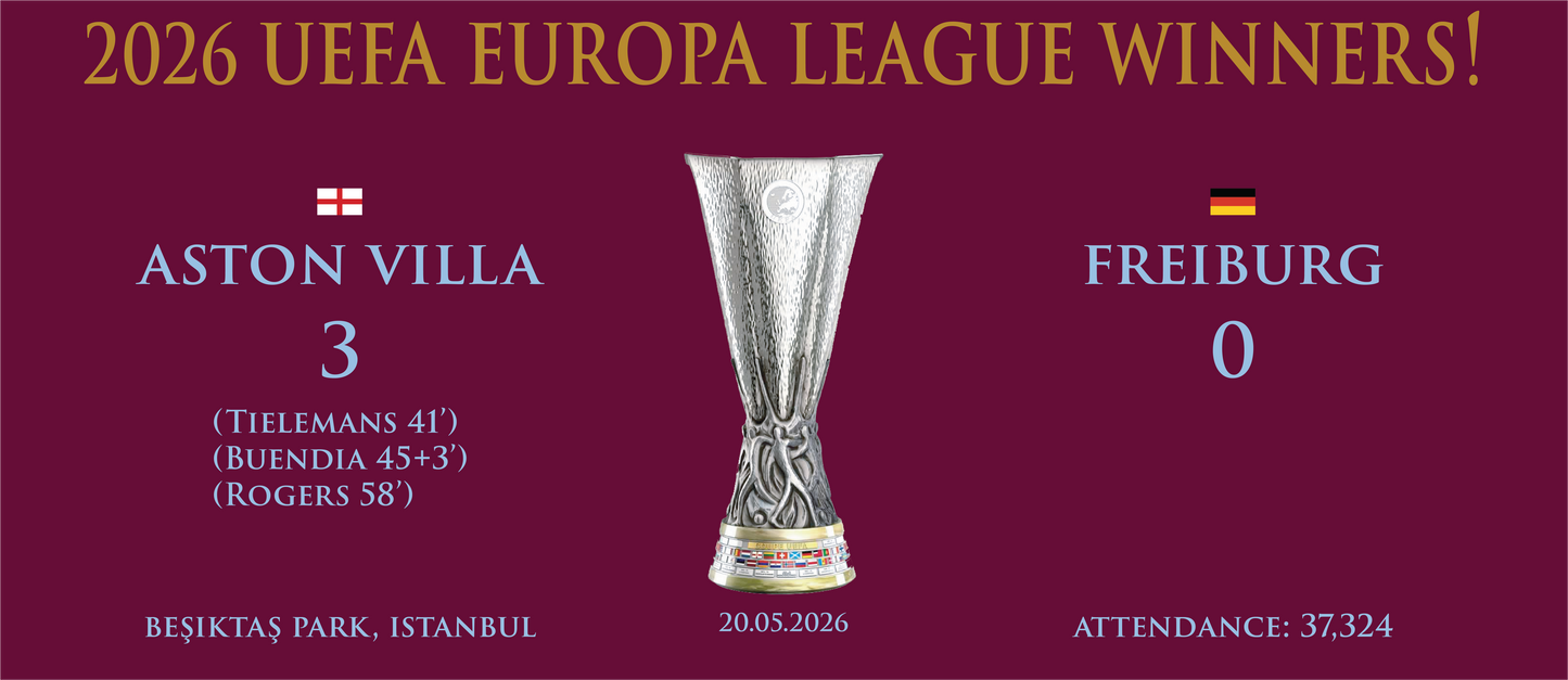 Aston Villa Europa League Winners Mug - Claret