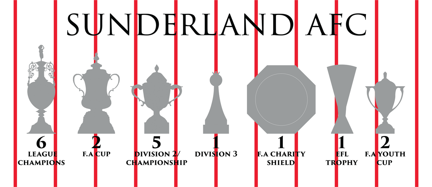 Sunderland Trophies Mug - White