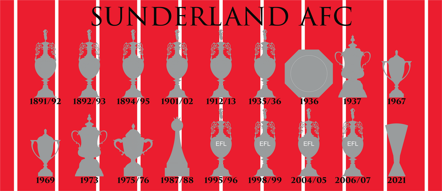 Sunderland Trophies Collection Mug - Red