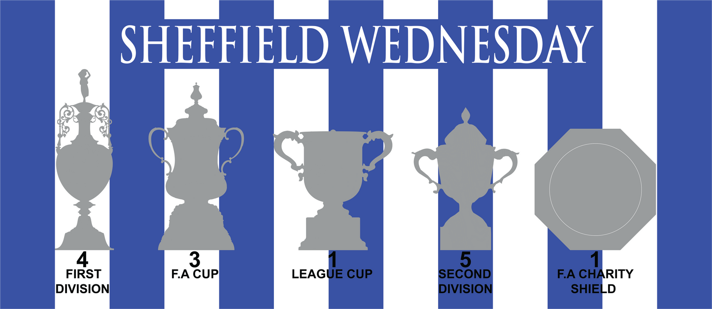 Sheffield Wednesday Trophies Mug - White Text Header