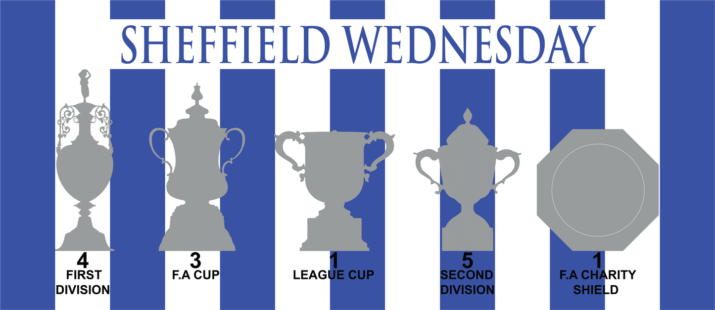 Sheffield Wednesday Trophies Mug - Blue Text Header