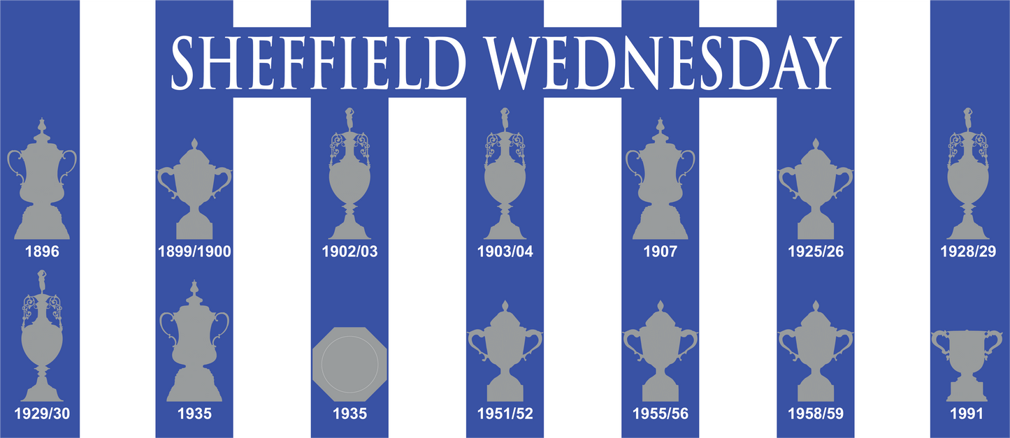 Sheffield Wednesday Trophies Collection Mug - White Text Header