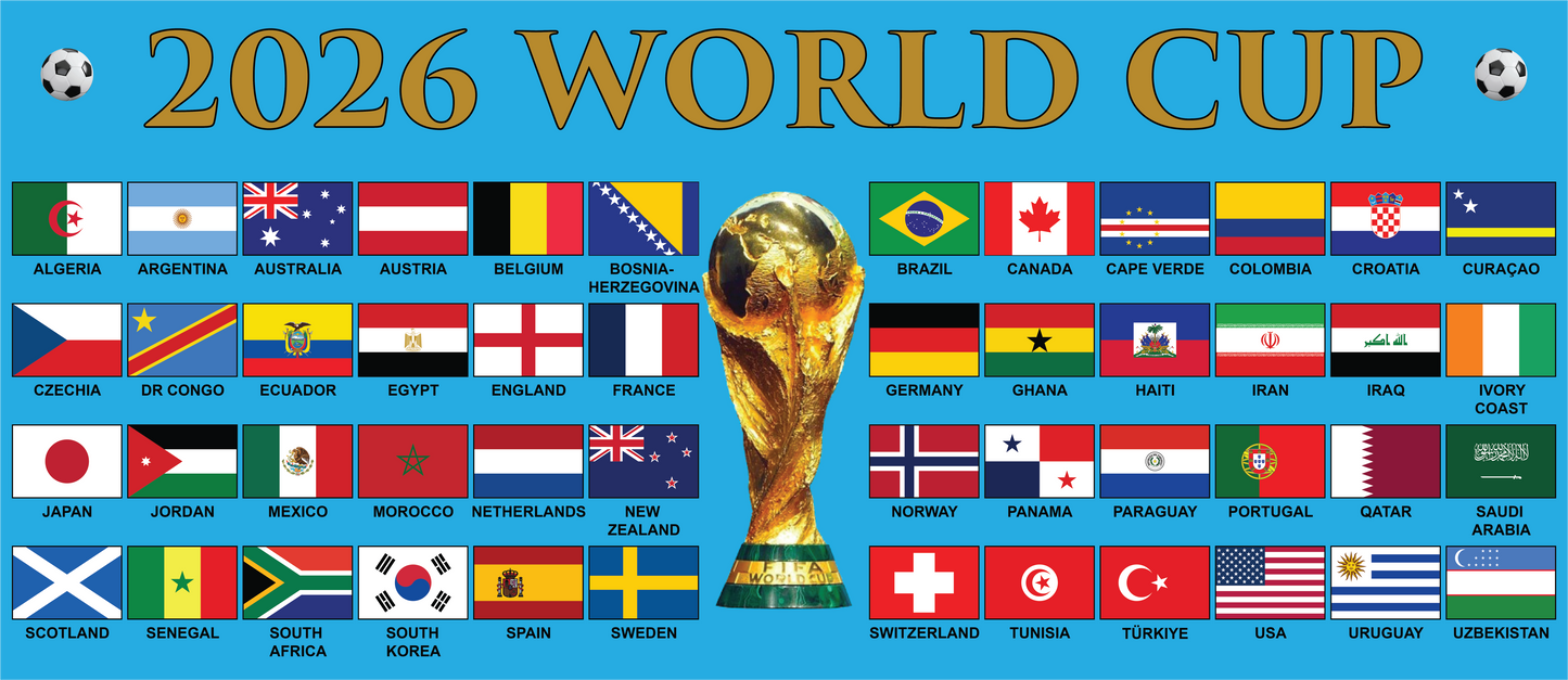 2026 Football World Cup Mug - Cyan