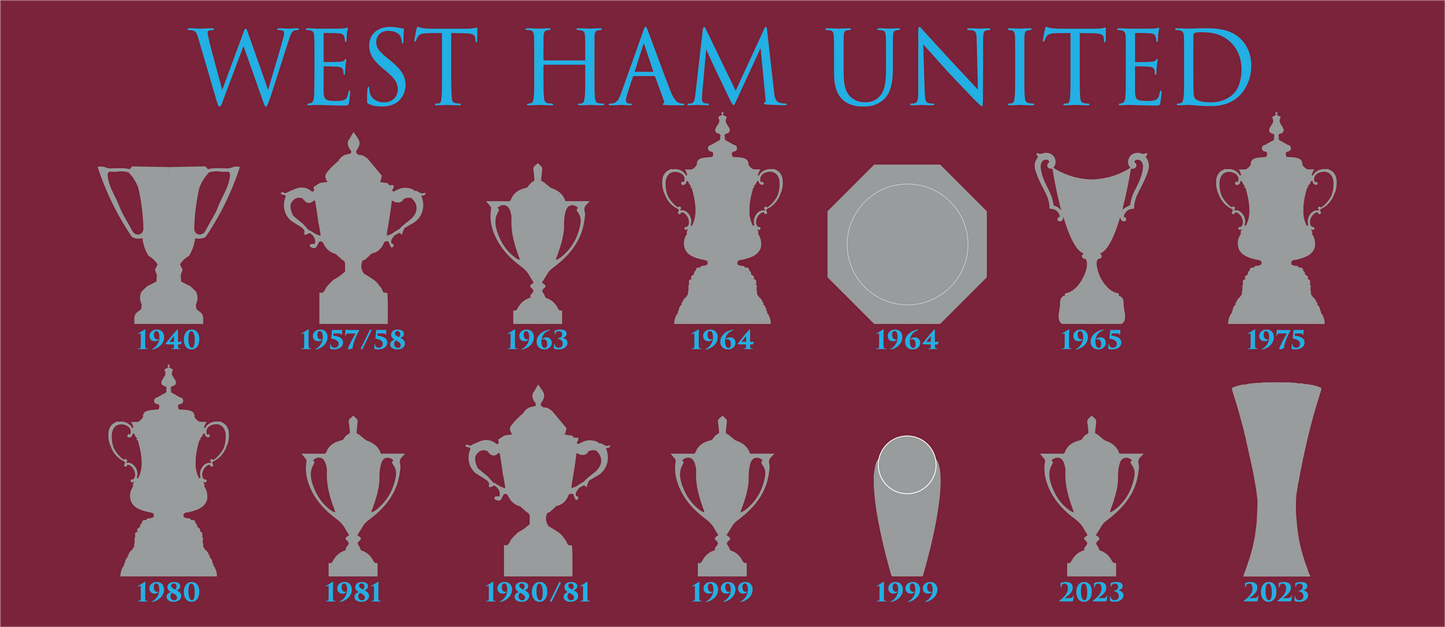 West Ham United Trophies Collection Mug - Claret
