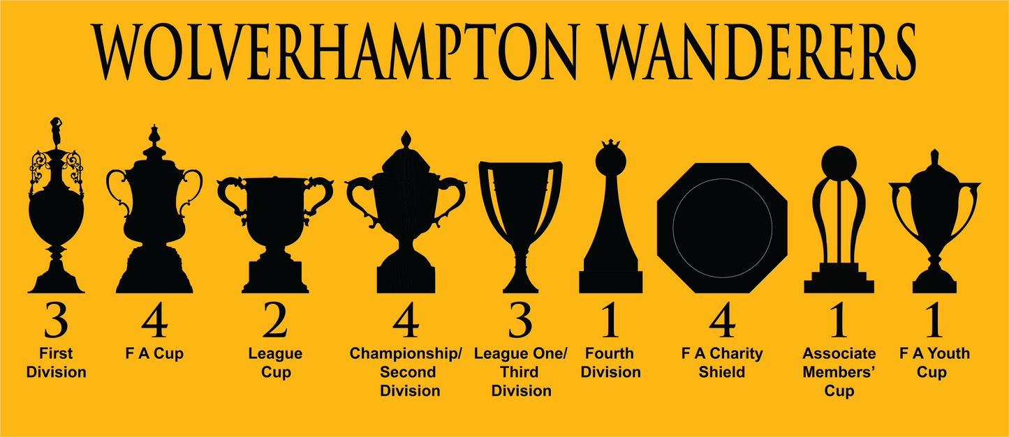 Wolverhampton Wanderers Trophies Mug - Gold