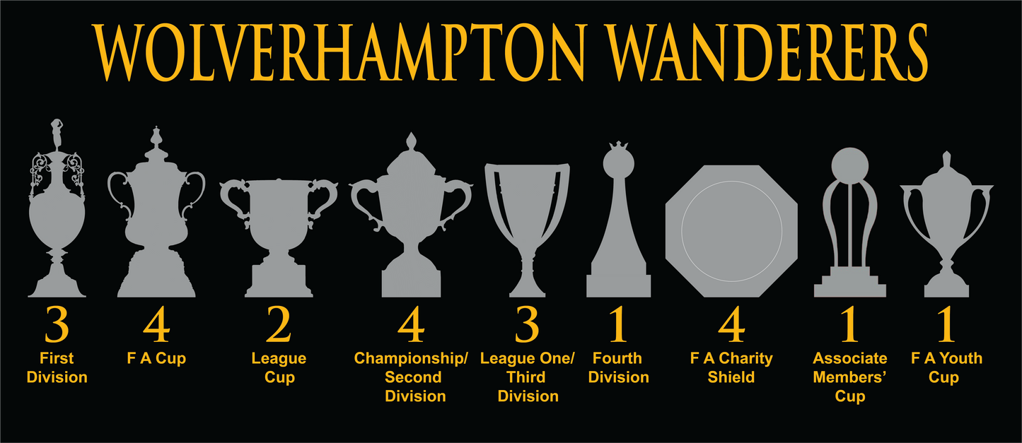 Wolverhampton Wanderers Trophies Mug - Black