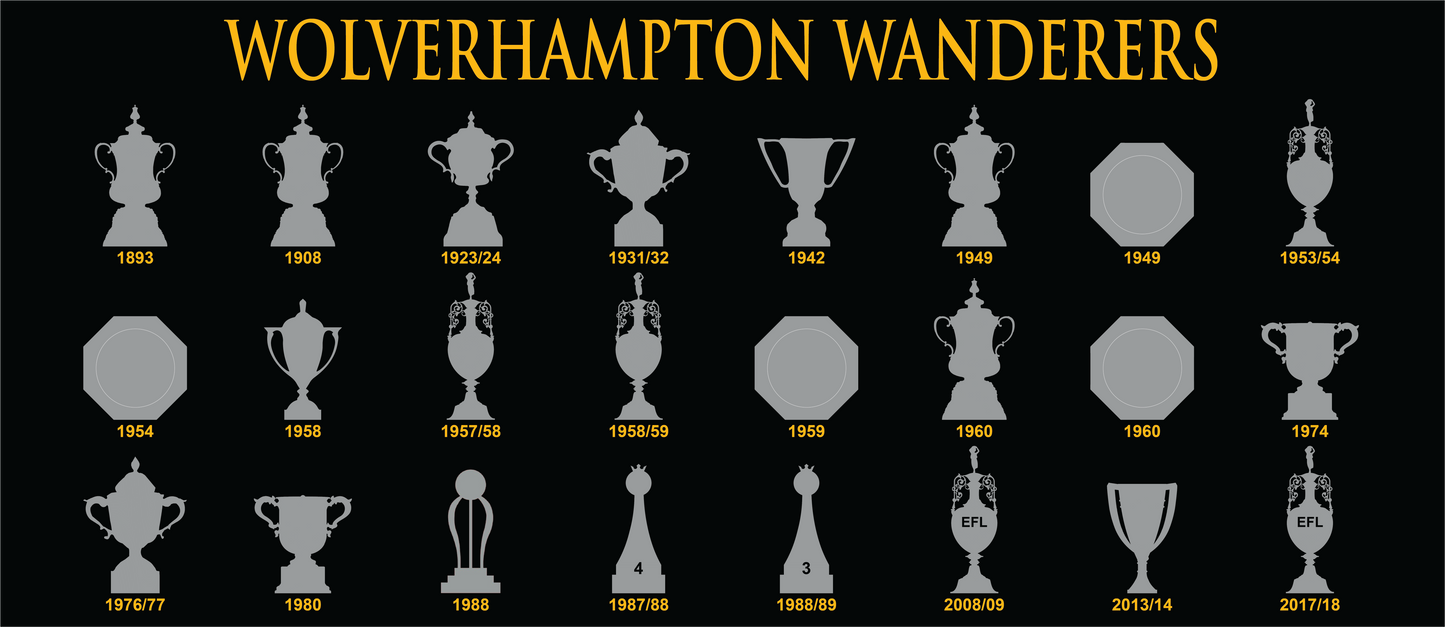 Wolverhampton Wanderers Trophies Collection Mug - Black