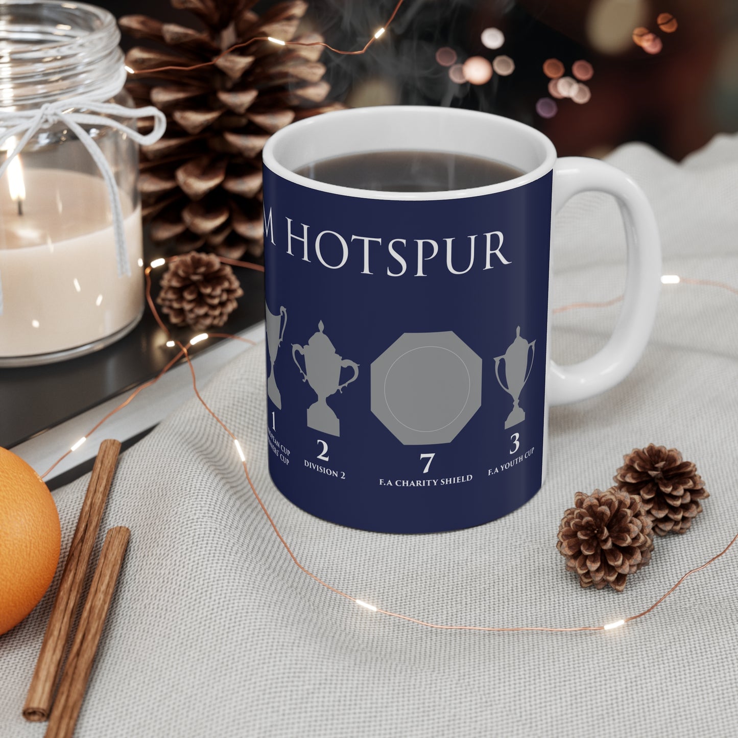 Tottenham Hotspur Trophies Mug - Blue