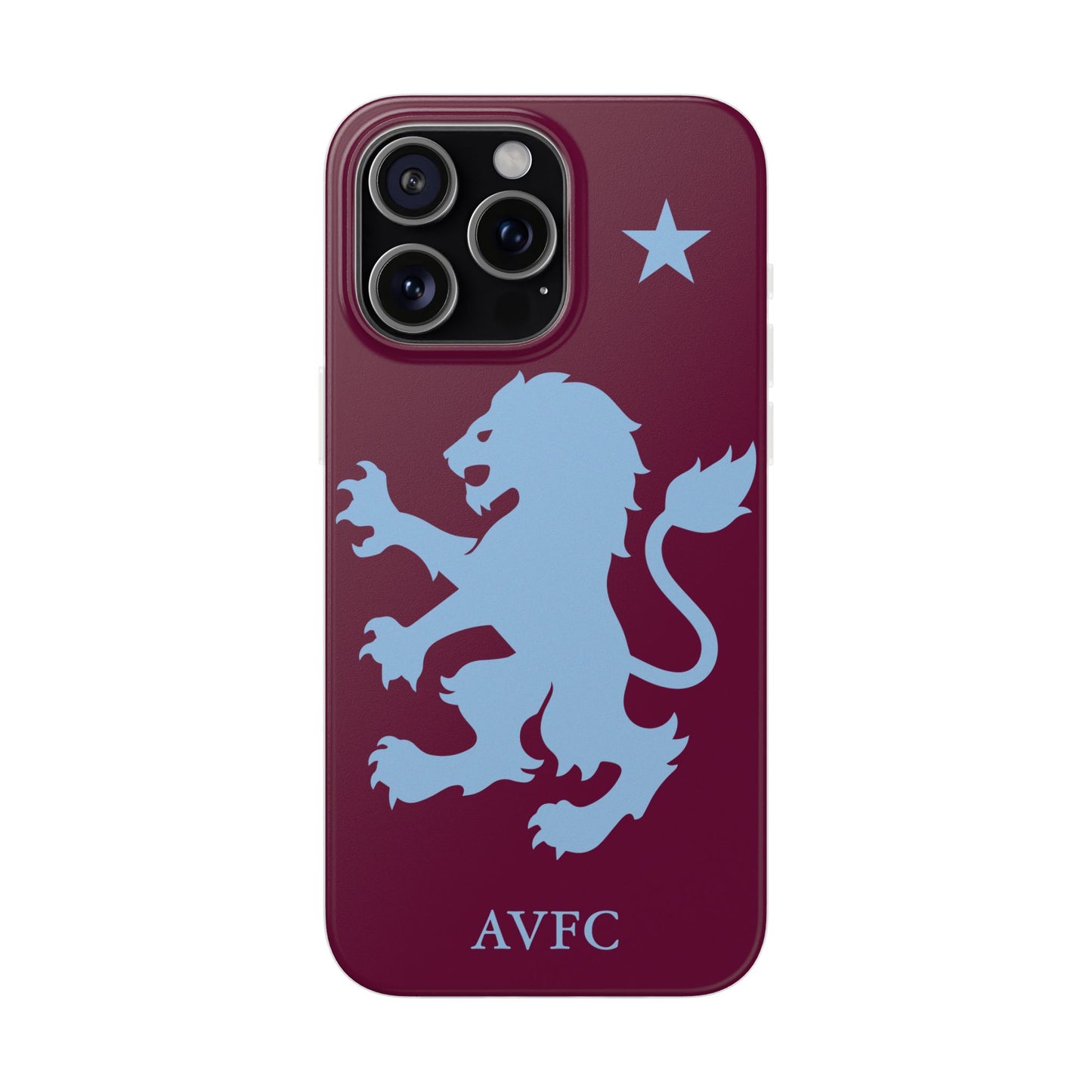 Aston Villa iPhone Flexi Case - iPhone 16, 15, 14, Plus/Pro/Pro Max - Claret