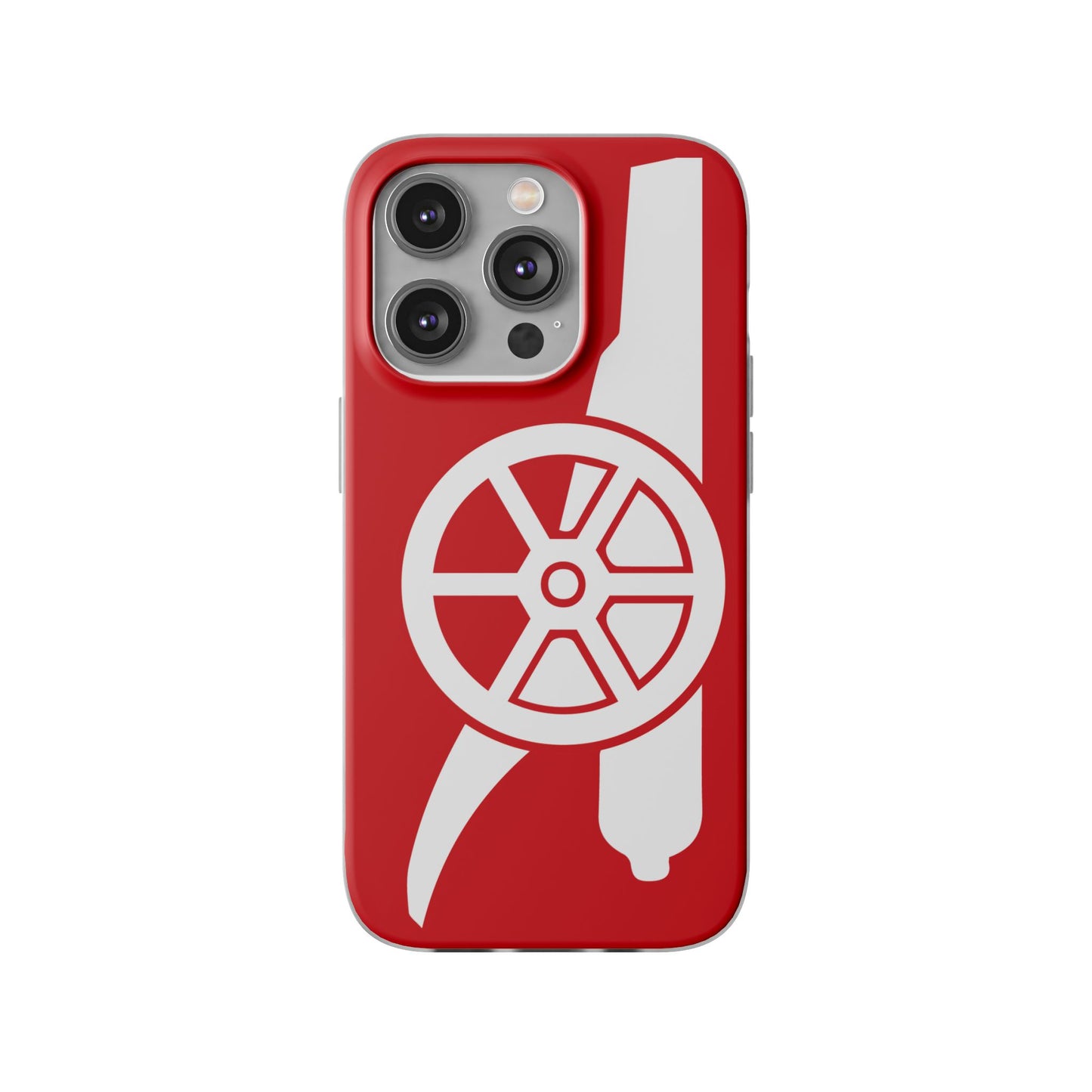 Arsenal Cannon Red iPhone Flexi Case - iPhone 16, 15, 14, Plus/Pro/Pro Max